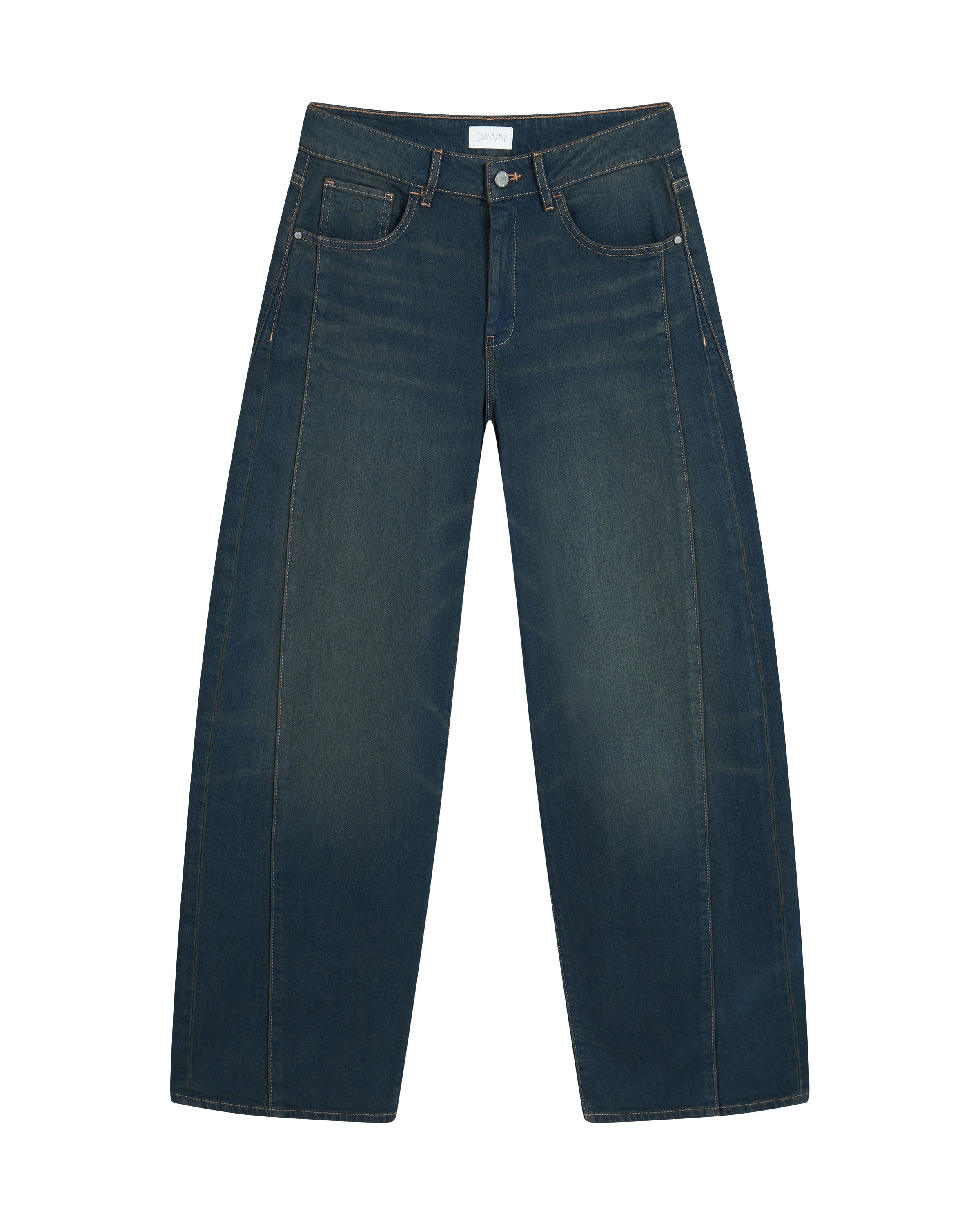 ASH Barrel Leg Minimal Stretch - Cutline - Dark Vintage Blue