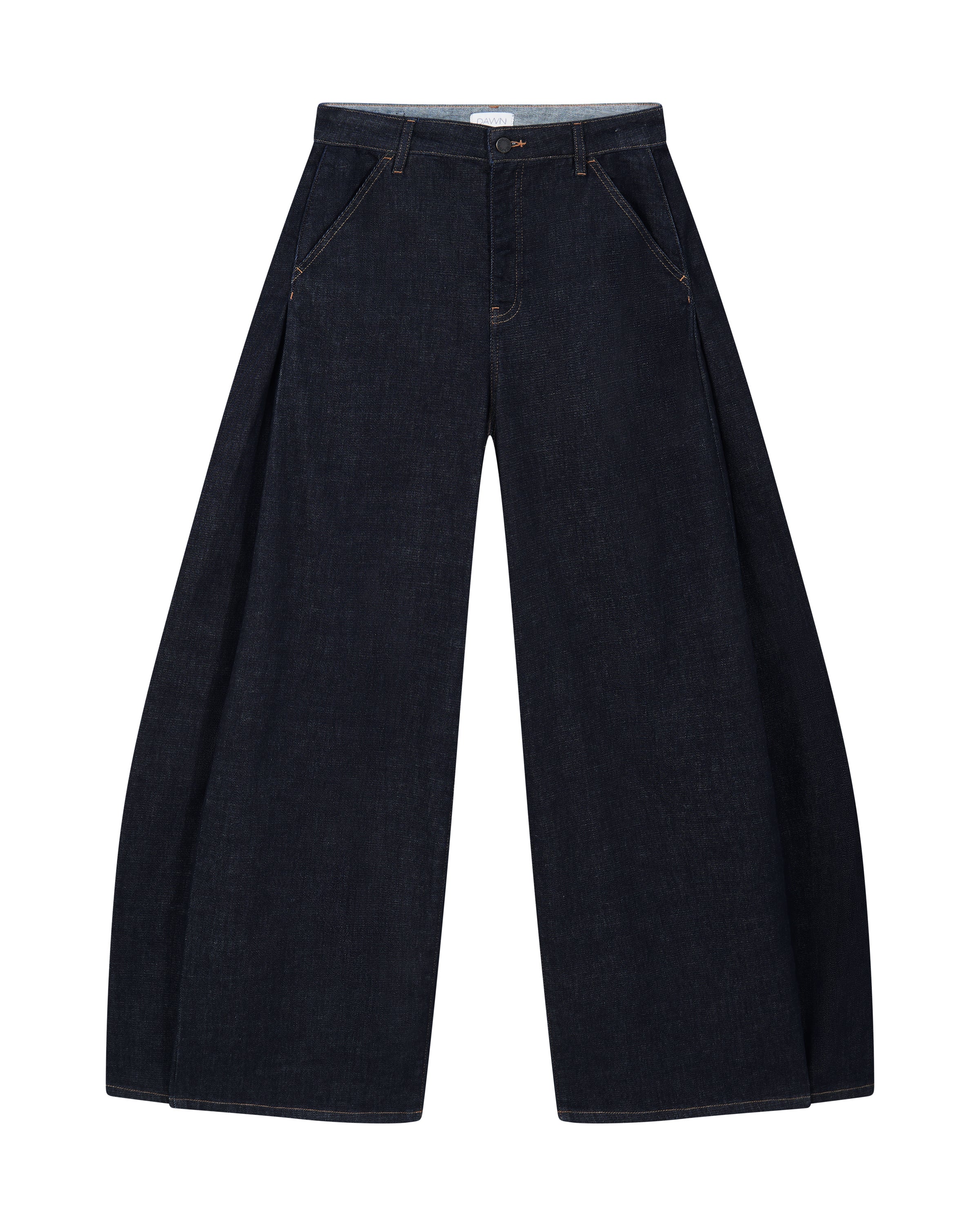 BEAMER Soft Denim - Super Wide leg - Raw Blue