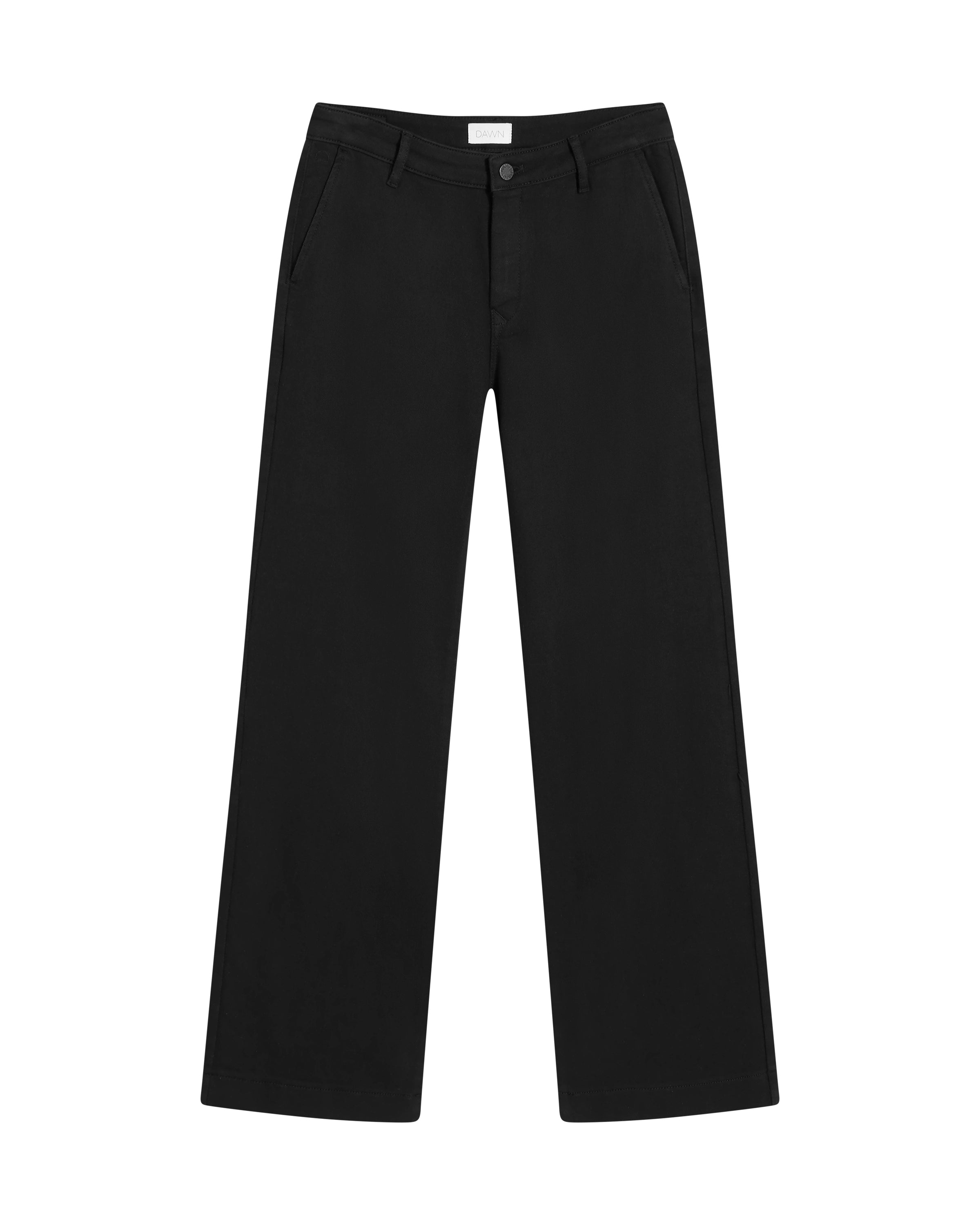 COSMA Flared Soft Denim - Chino - Stay Black