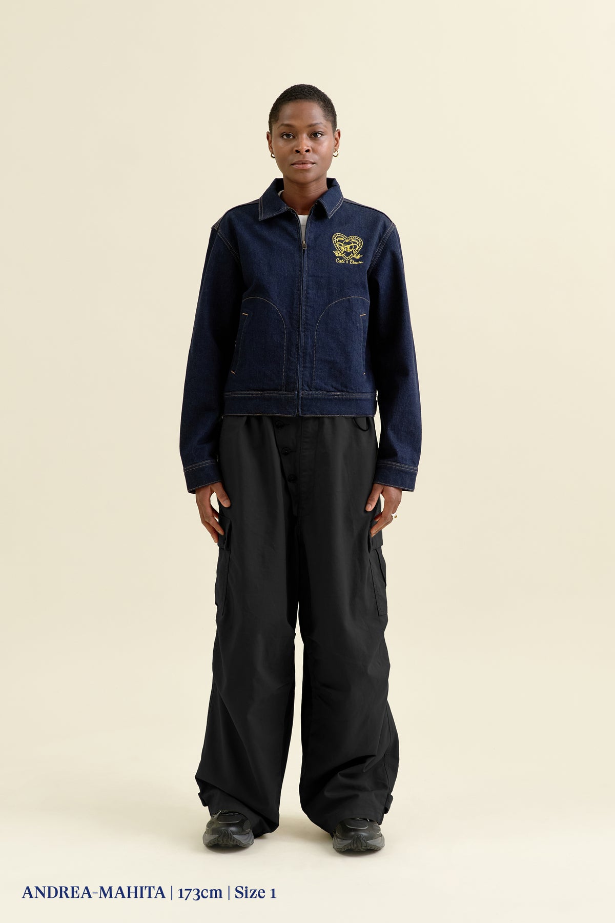 MAY MAY - Baggy Cargo Pants - Black