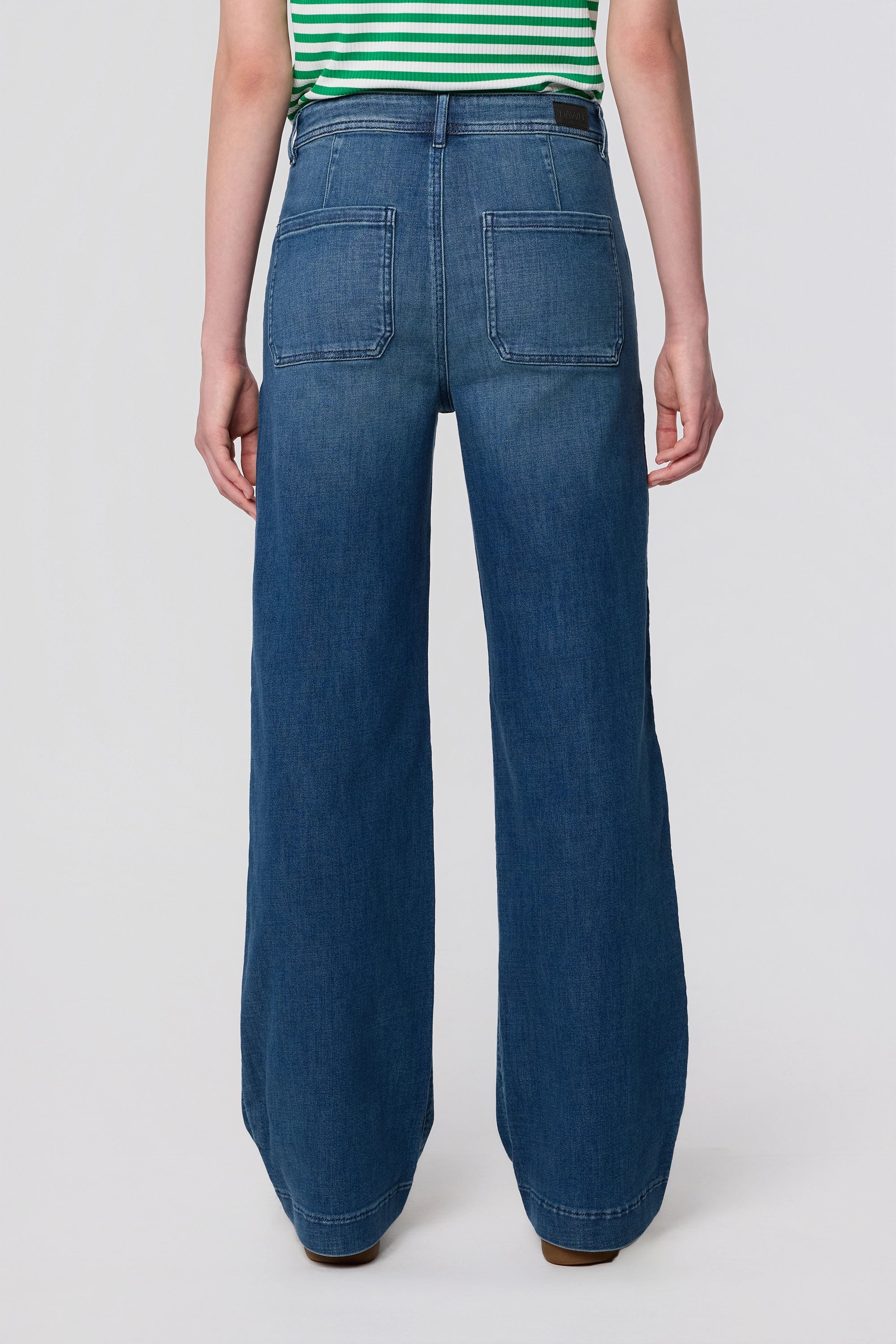 DEW Flared Soft Denim - Sailor - Vintage Blue