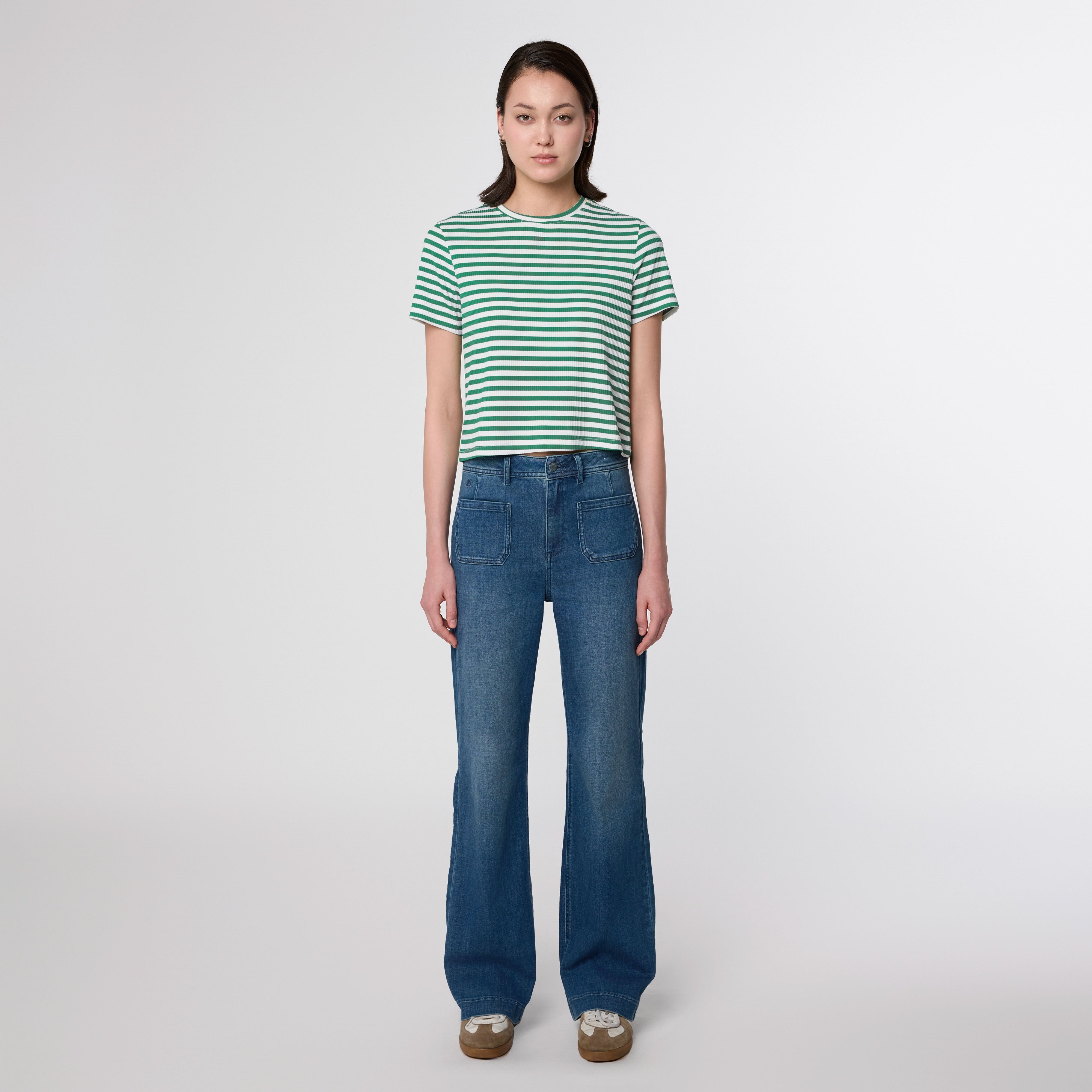 DEW Flared Soft Denim - Sailor - Vintage Blue
