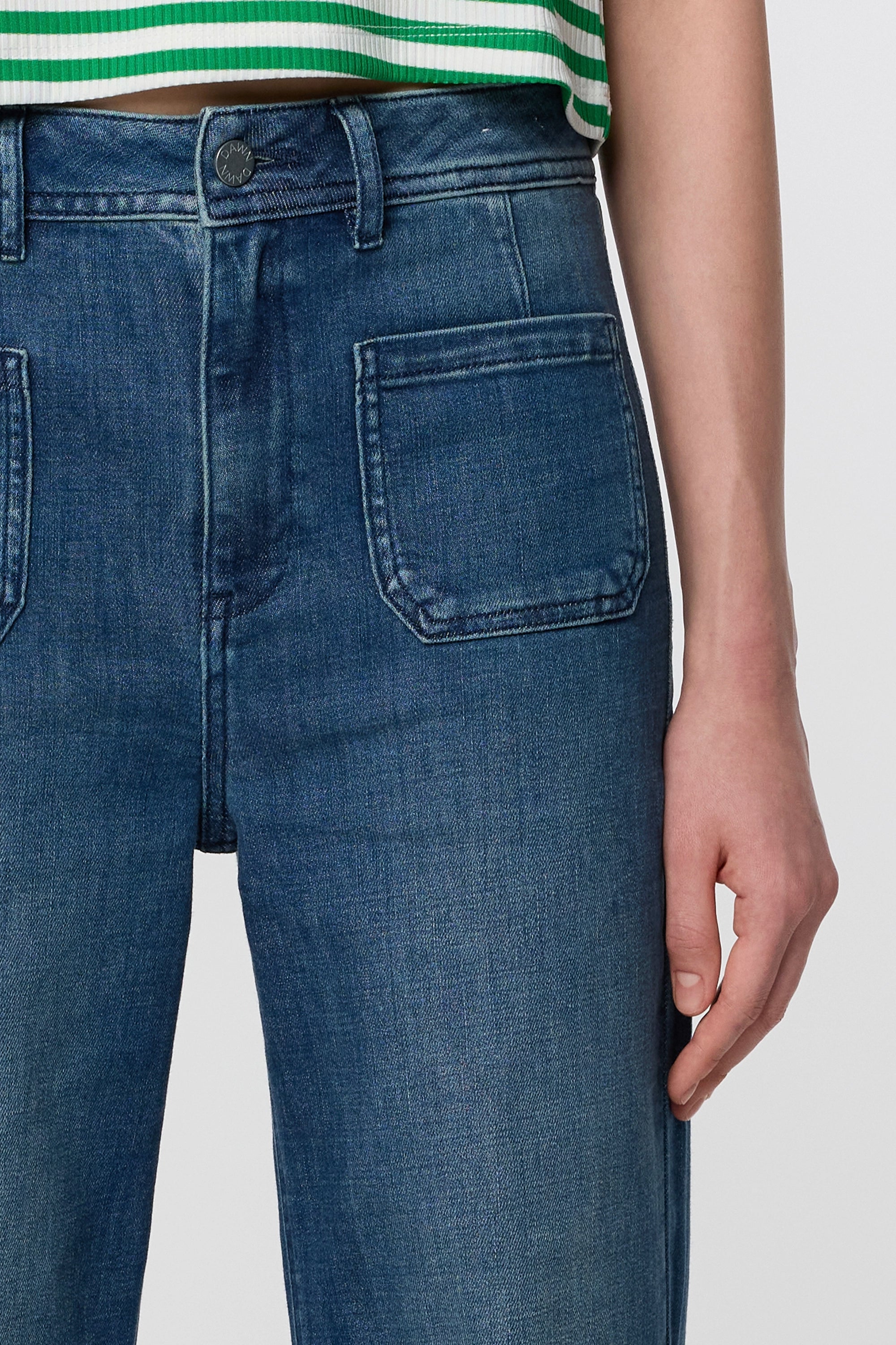 DEW Flared Soft Denim - Sailor - Vintage Blue