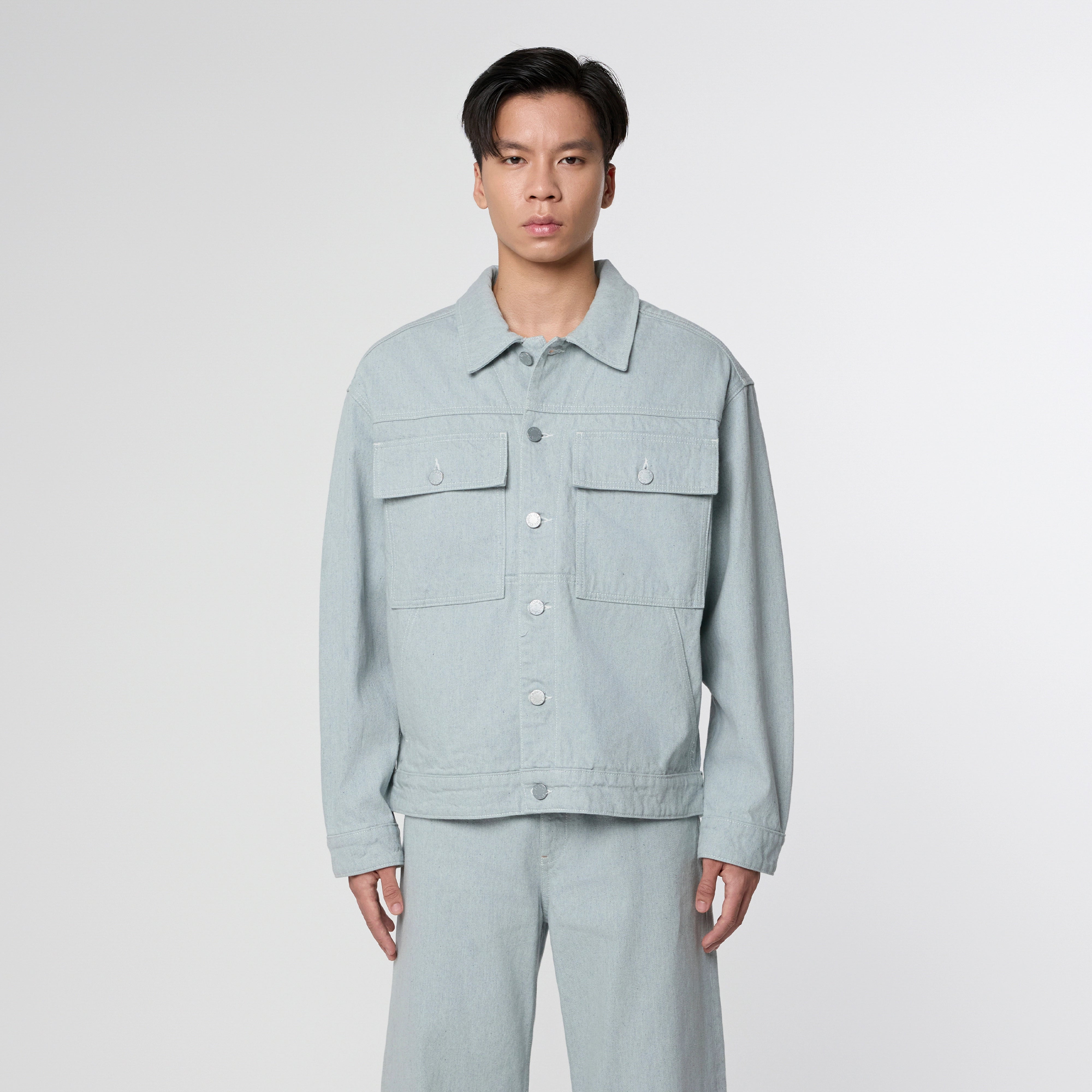 DUNE Boxy Jacket - PIW Non Stretch - Recycled Blue - Menswear