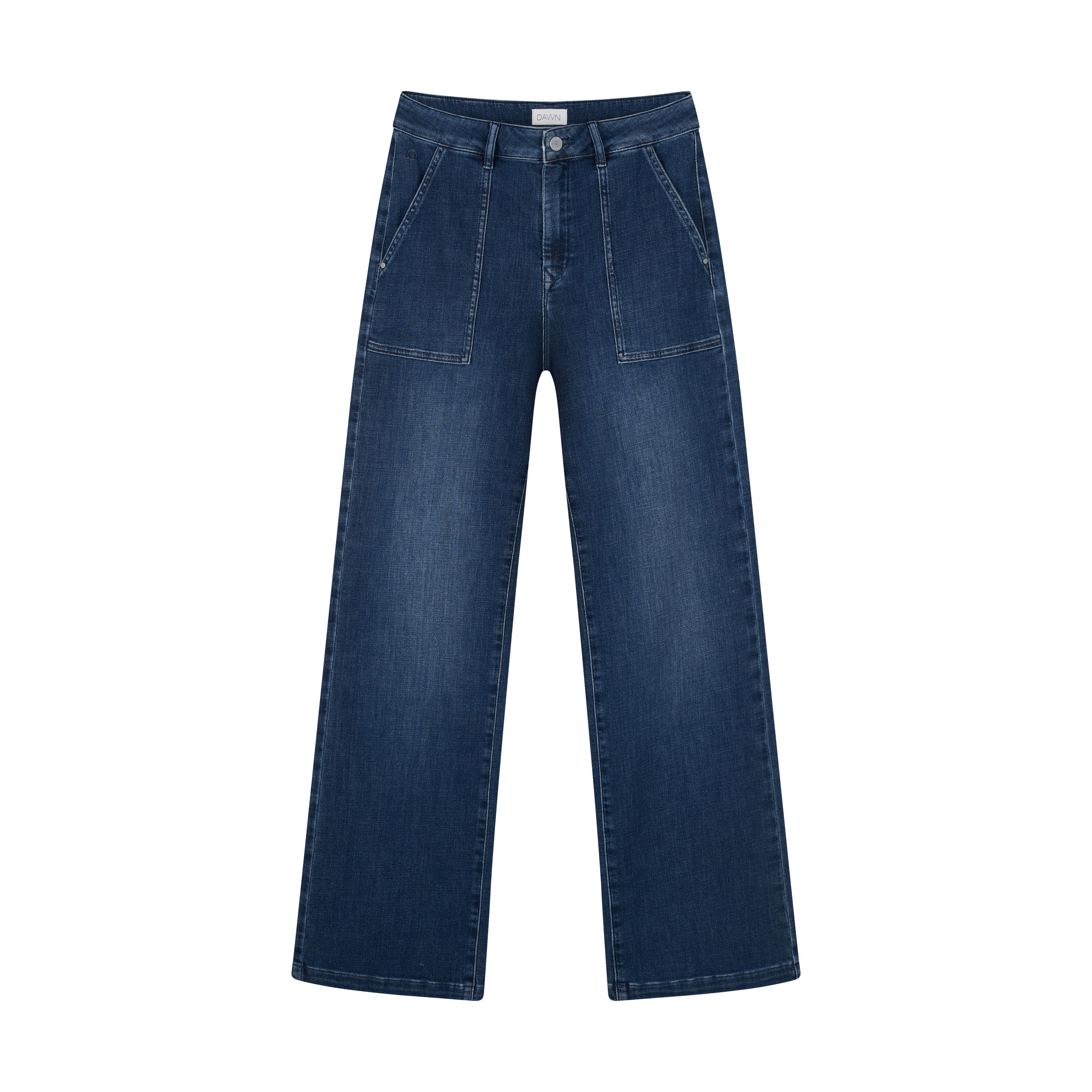 DEW Flared Soft Denim - Worker - Medium Blue