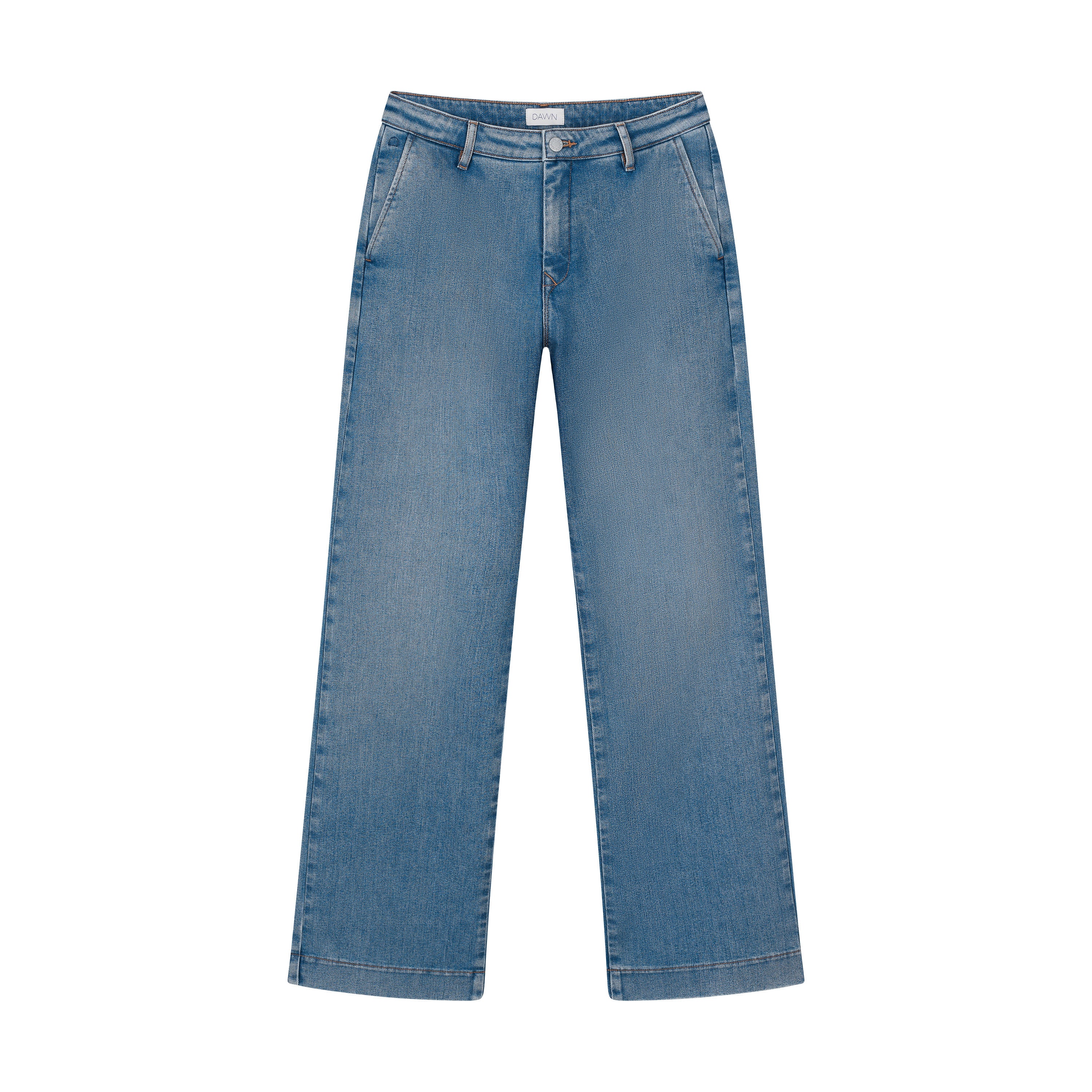 GLOW Flared Soft Denim - Chino - Medium Blue