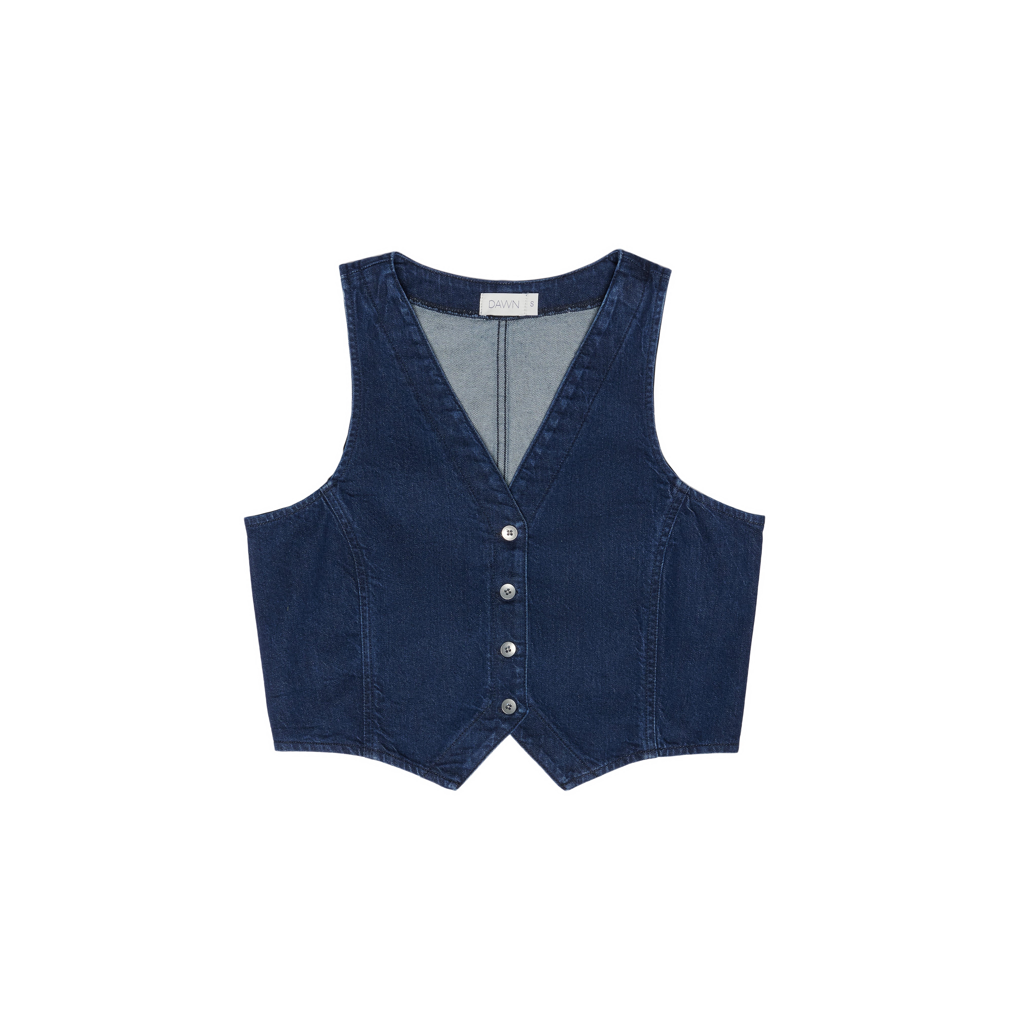 ASTRA - Denim Vest - Dark Blue