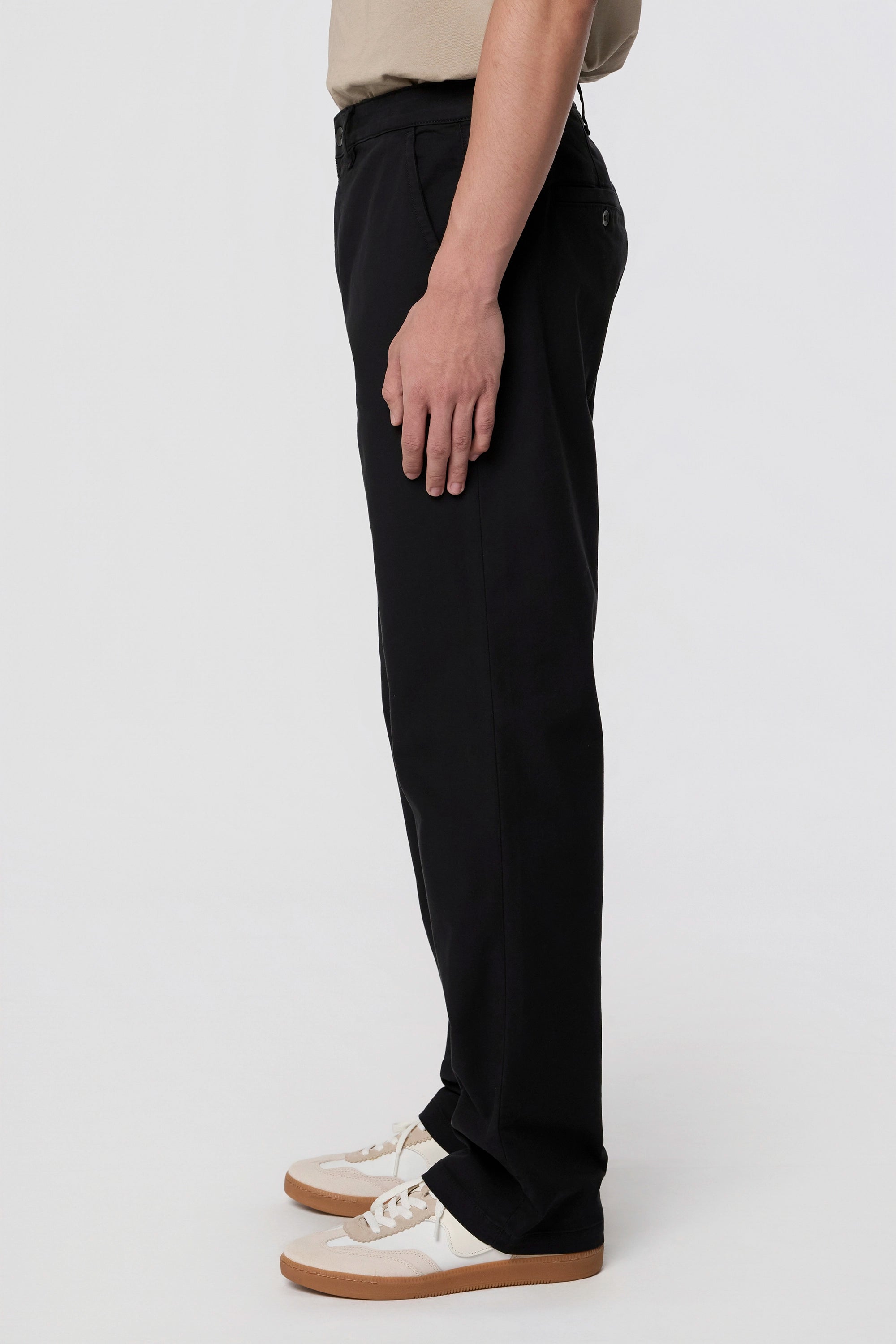 ELYSIAN - Chino-Paper Touch Twill - Black