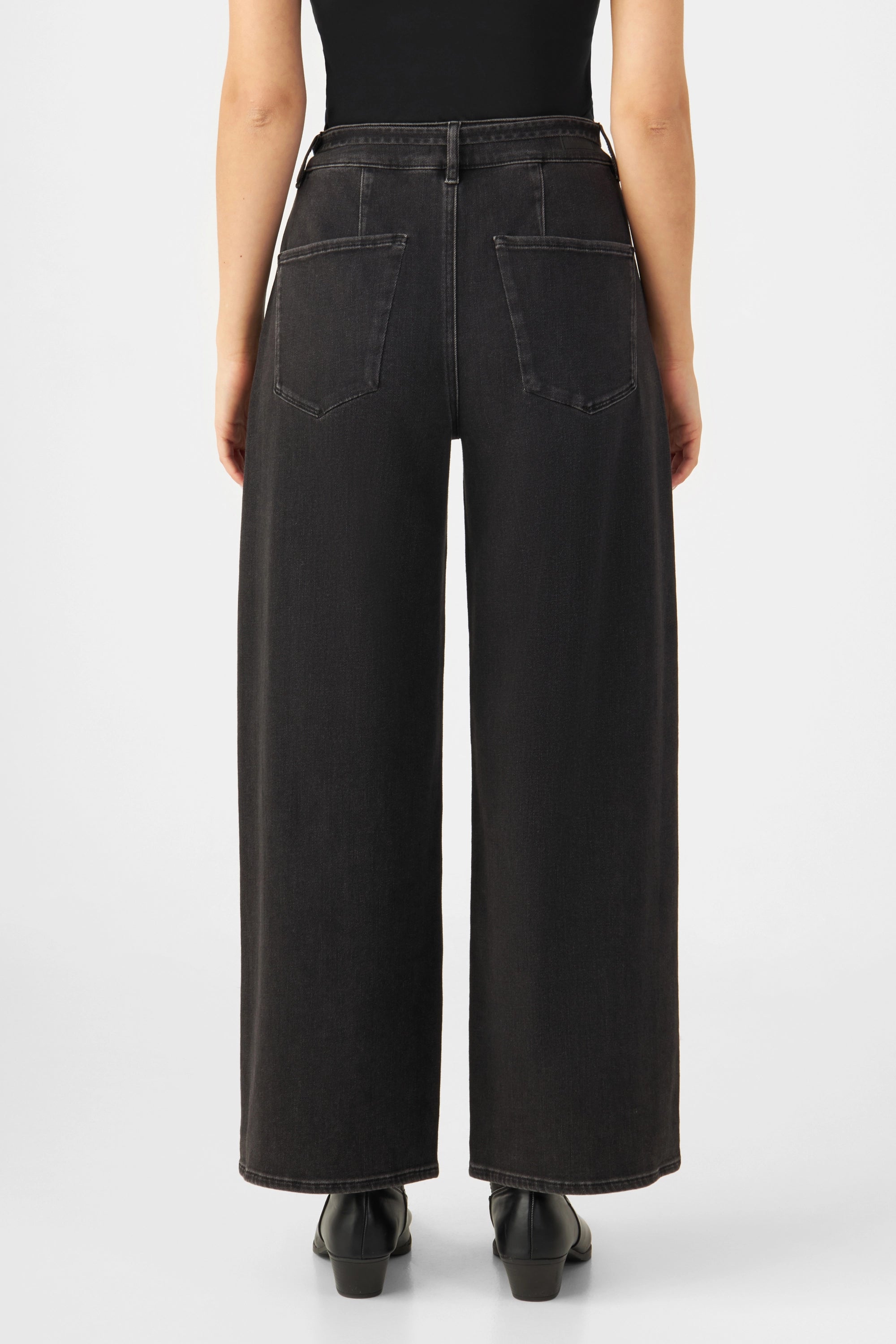 BLINK High Waist Culotte Jeans - Black Denim