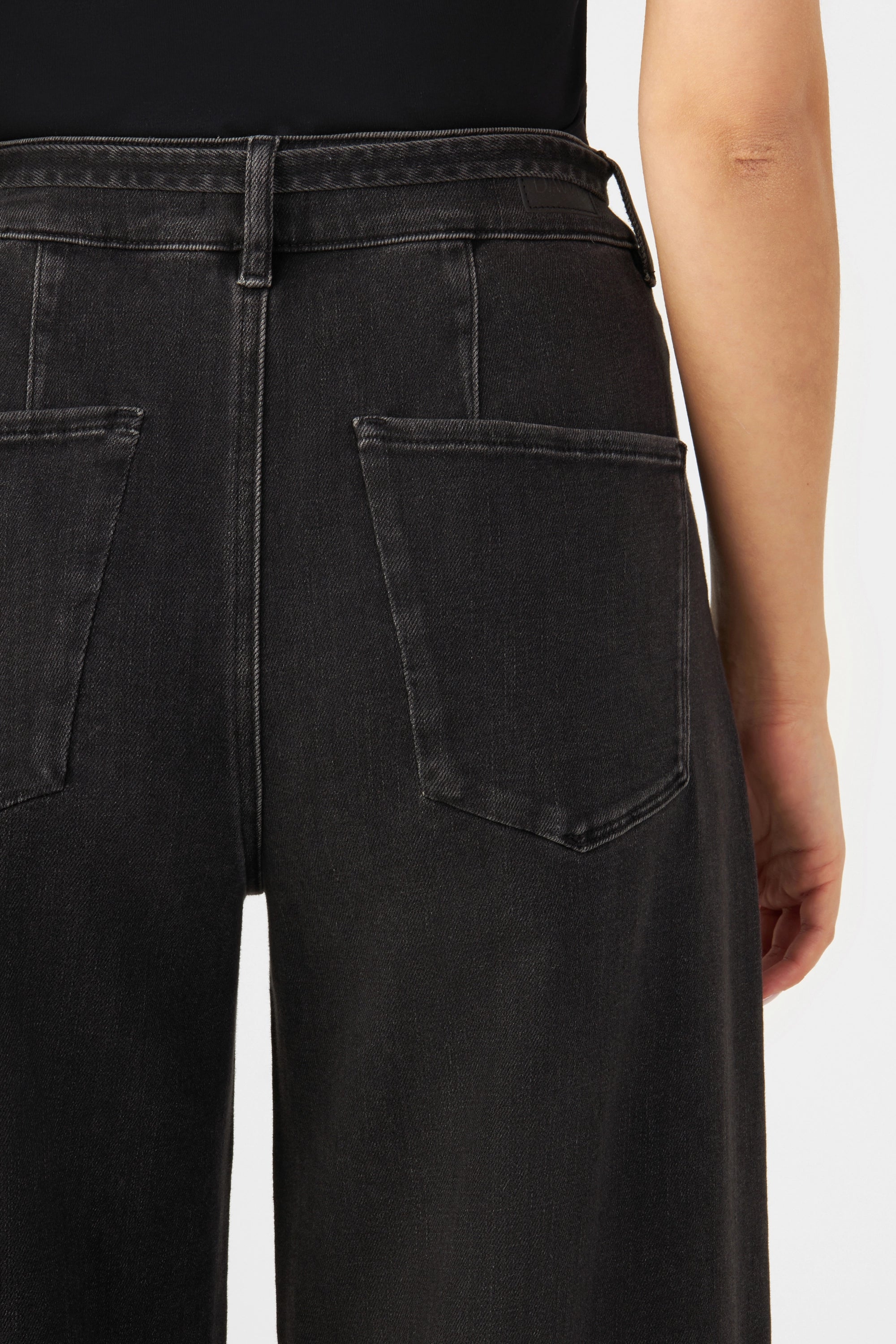 BLINK High Waist Culotte Jeans - Black Denim