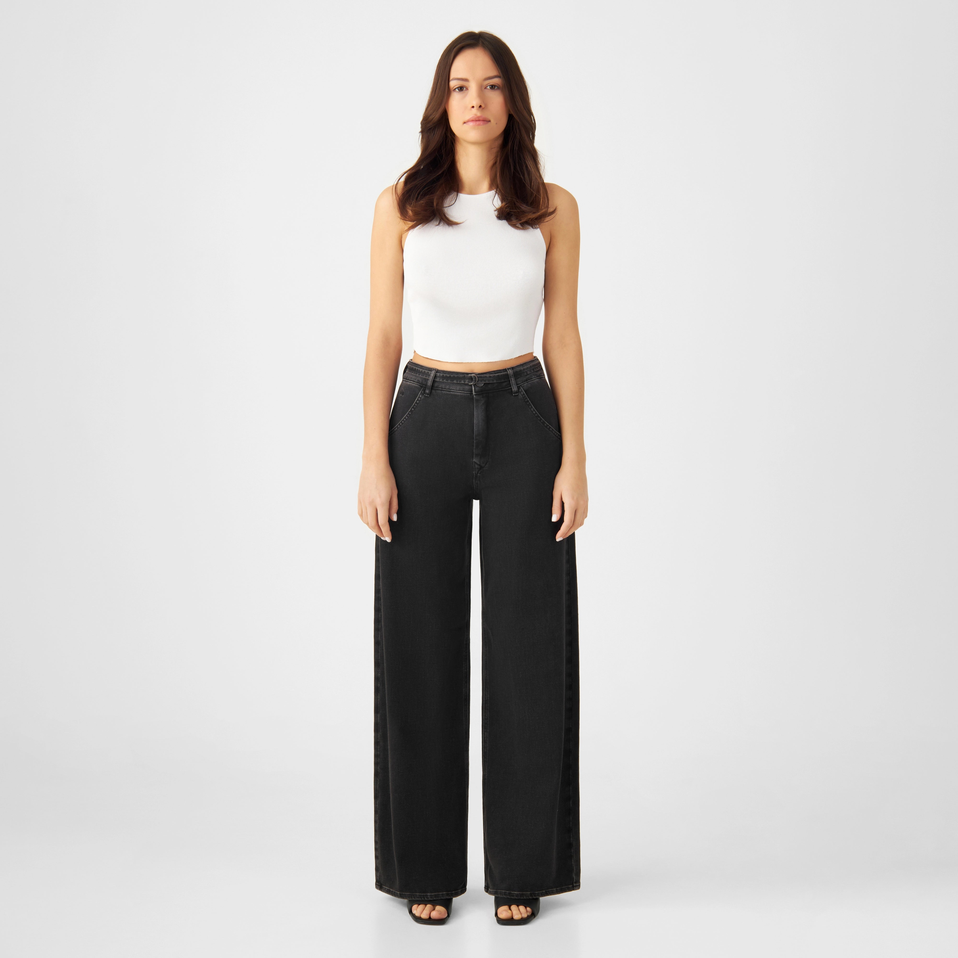 BLINK High Waist Wide - Black Denim