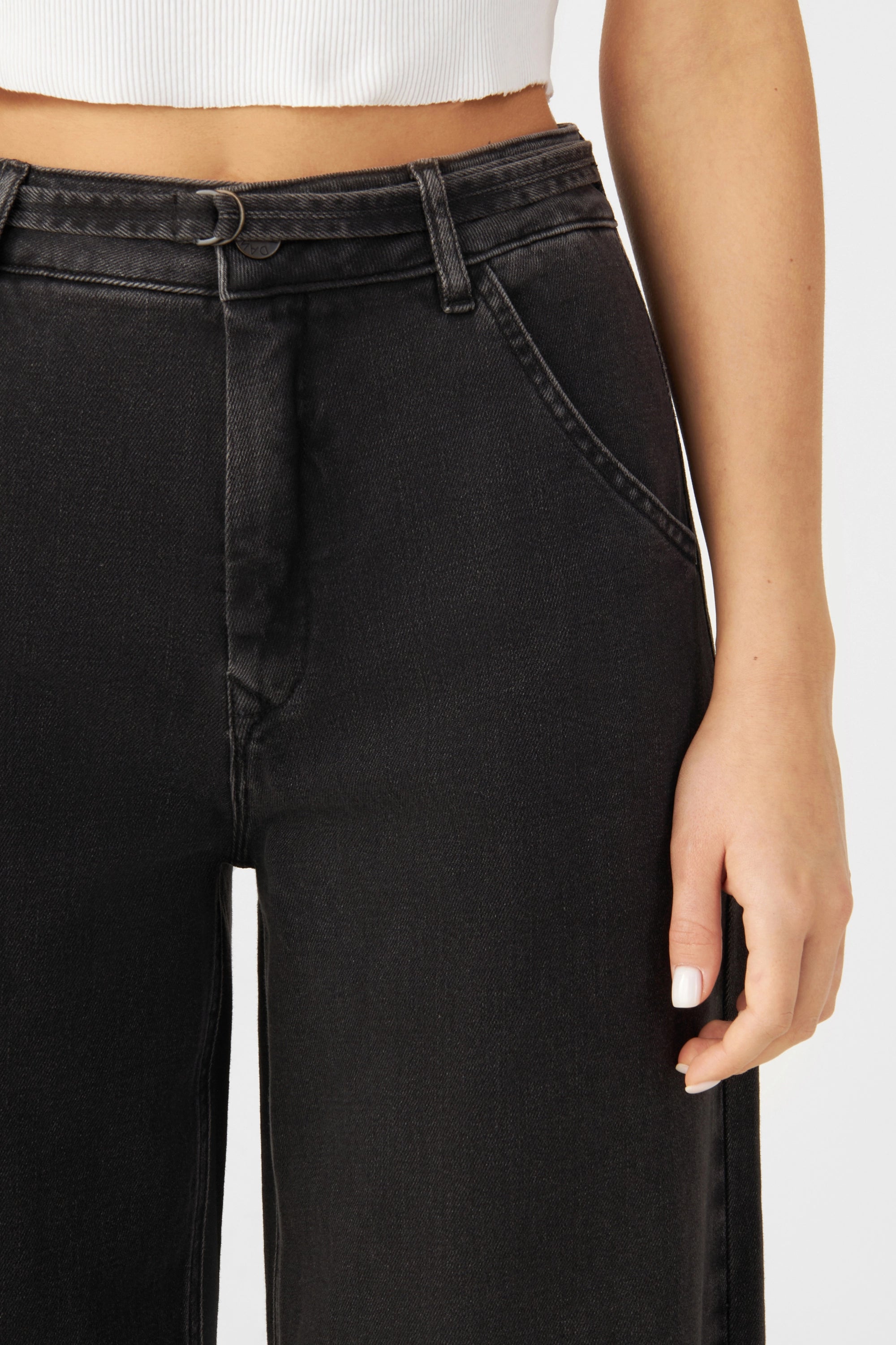 BLINK High Waist Wide - Black Denim