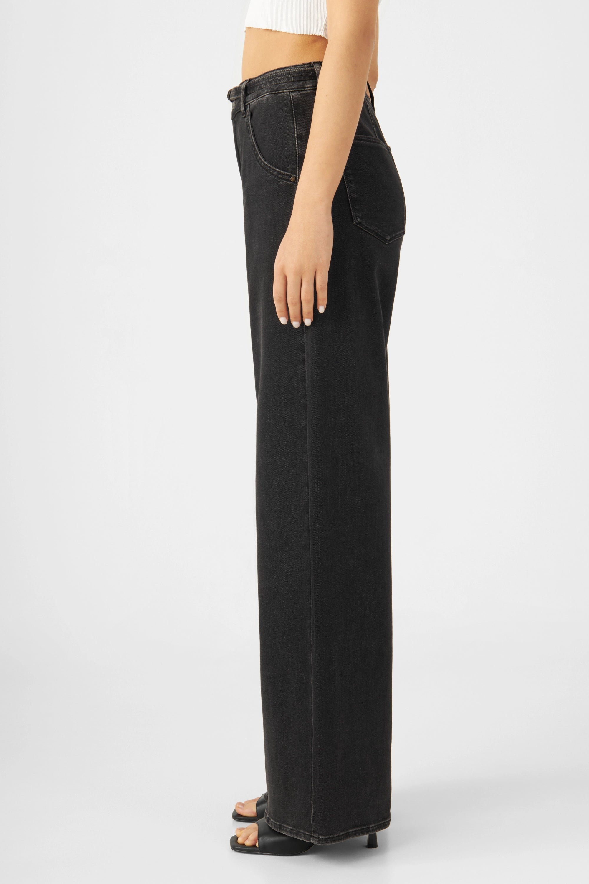 BLINK High Waist Wide - Black Denim