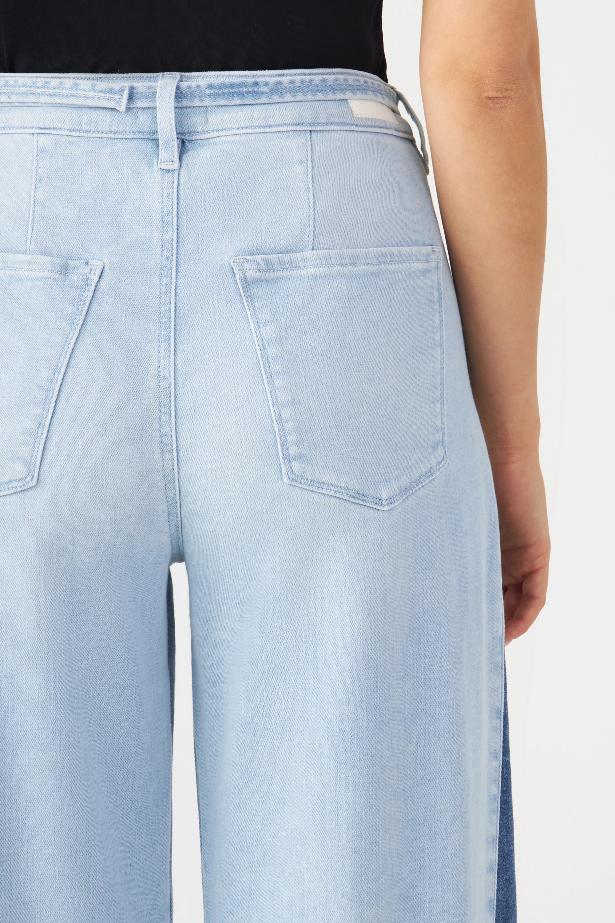 BLINK High Waist Culotte Jeans - Two Tone