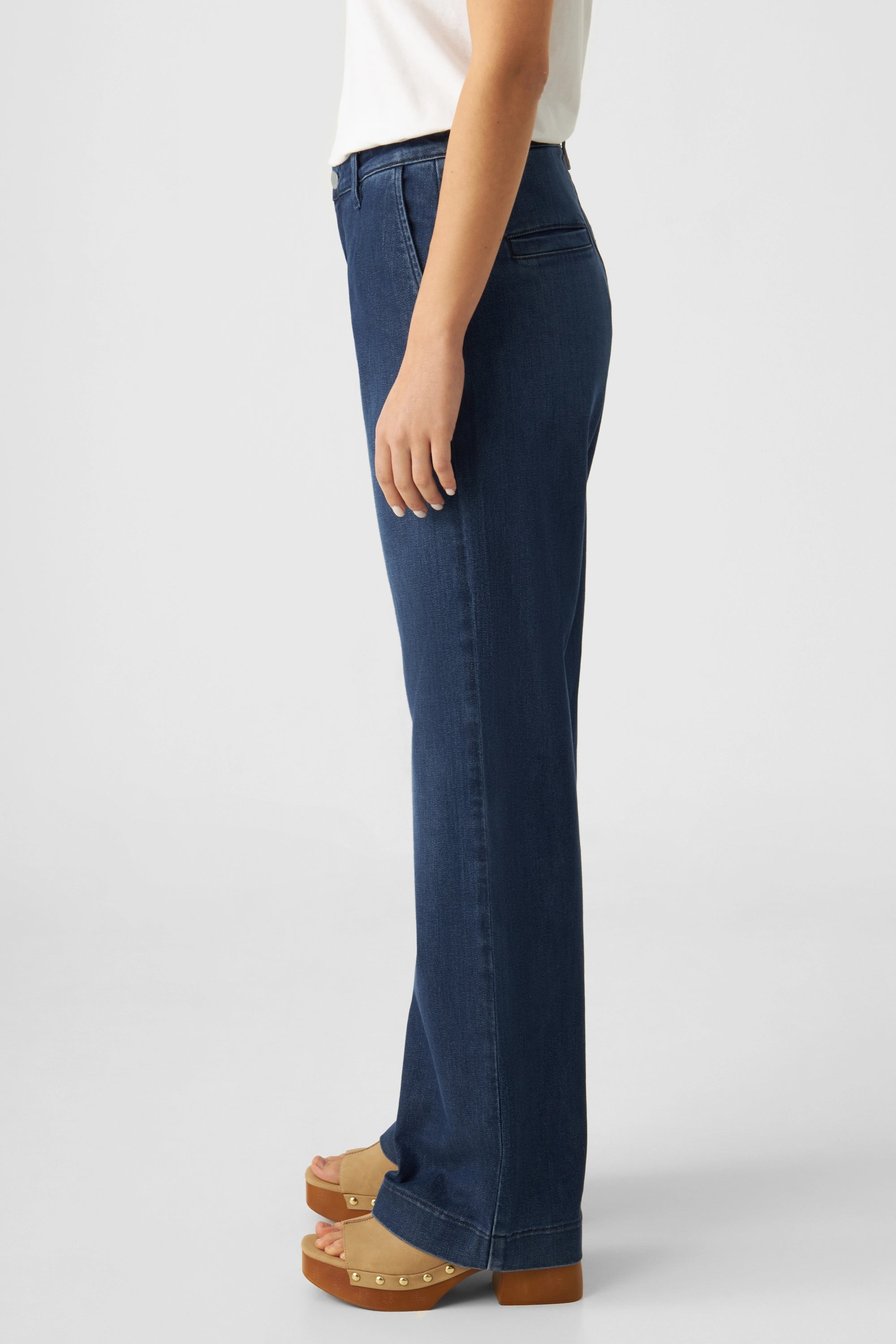 GLOW Flared Soft Denim - Chino - Dark Blue