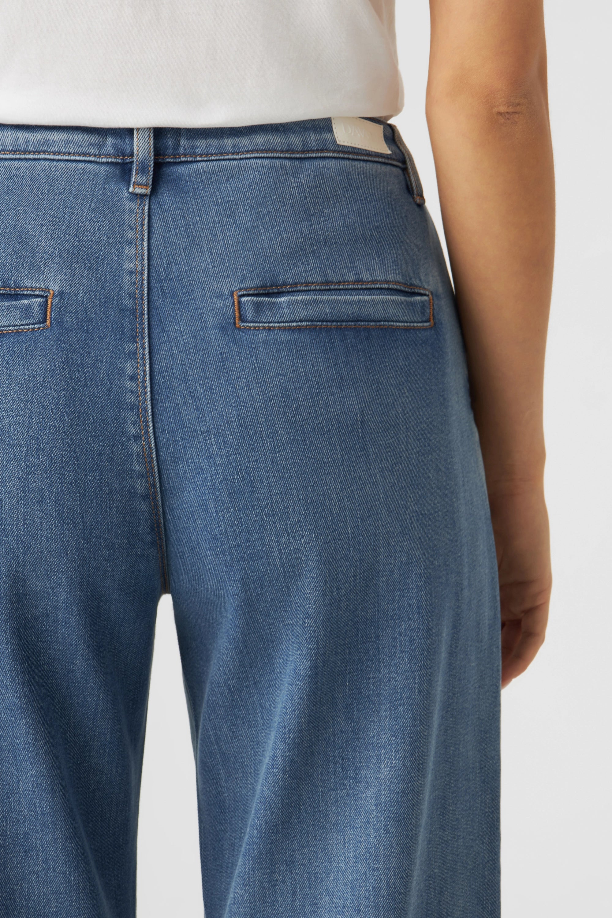 GLOW Flared Soft Denim - Chino - Medium Blue