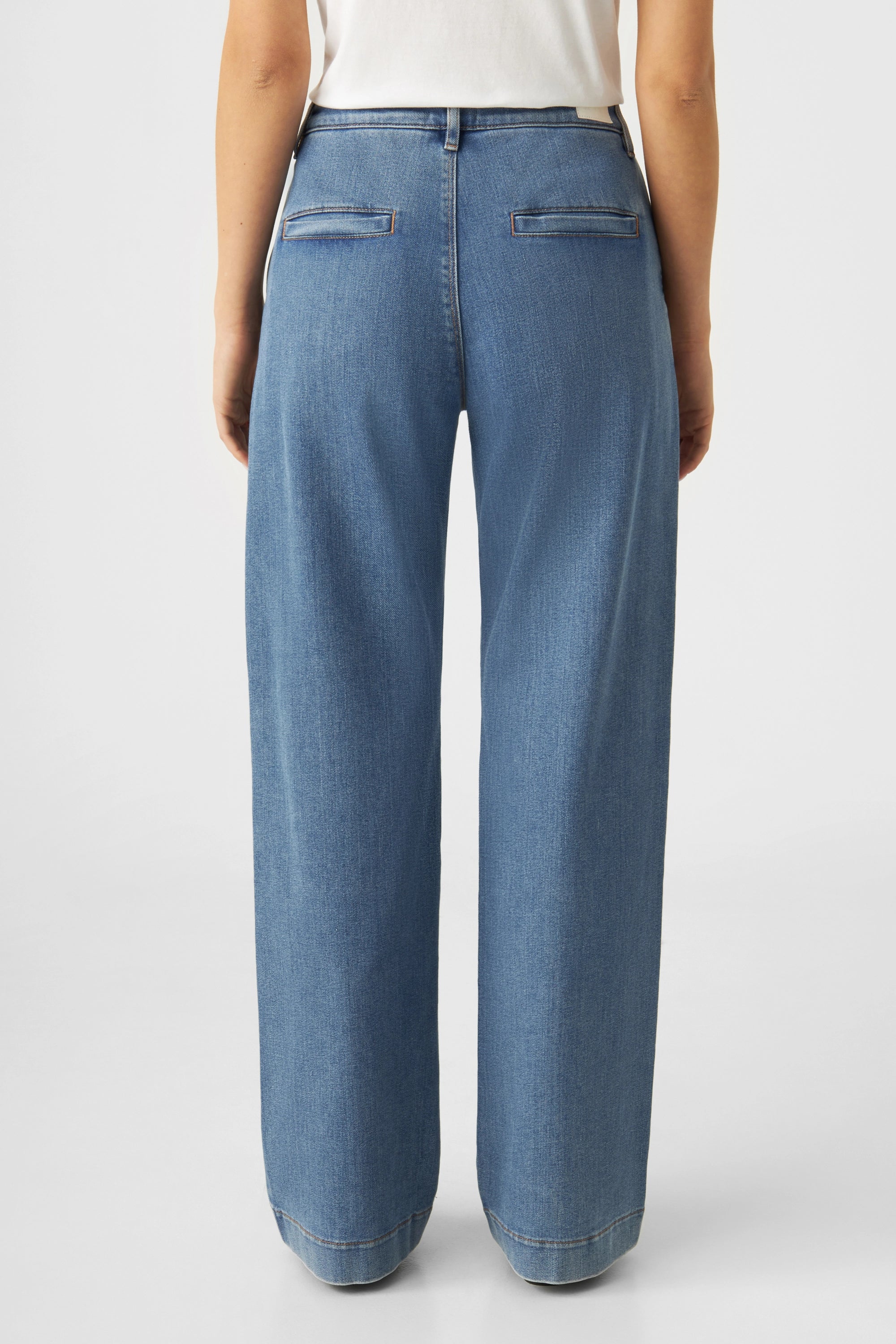 GLOW Flared Soft Denim - Chino - Medium Blue