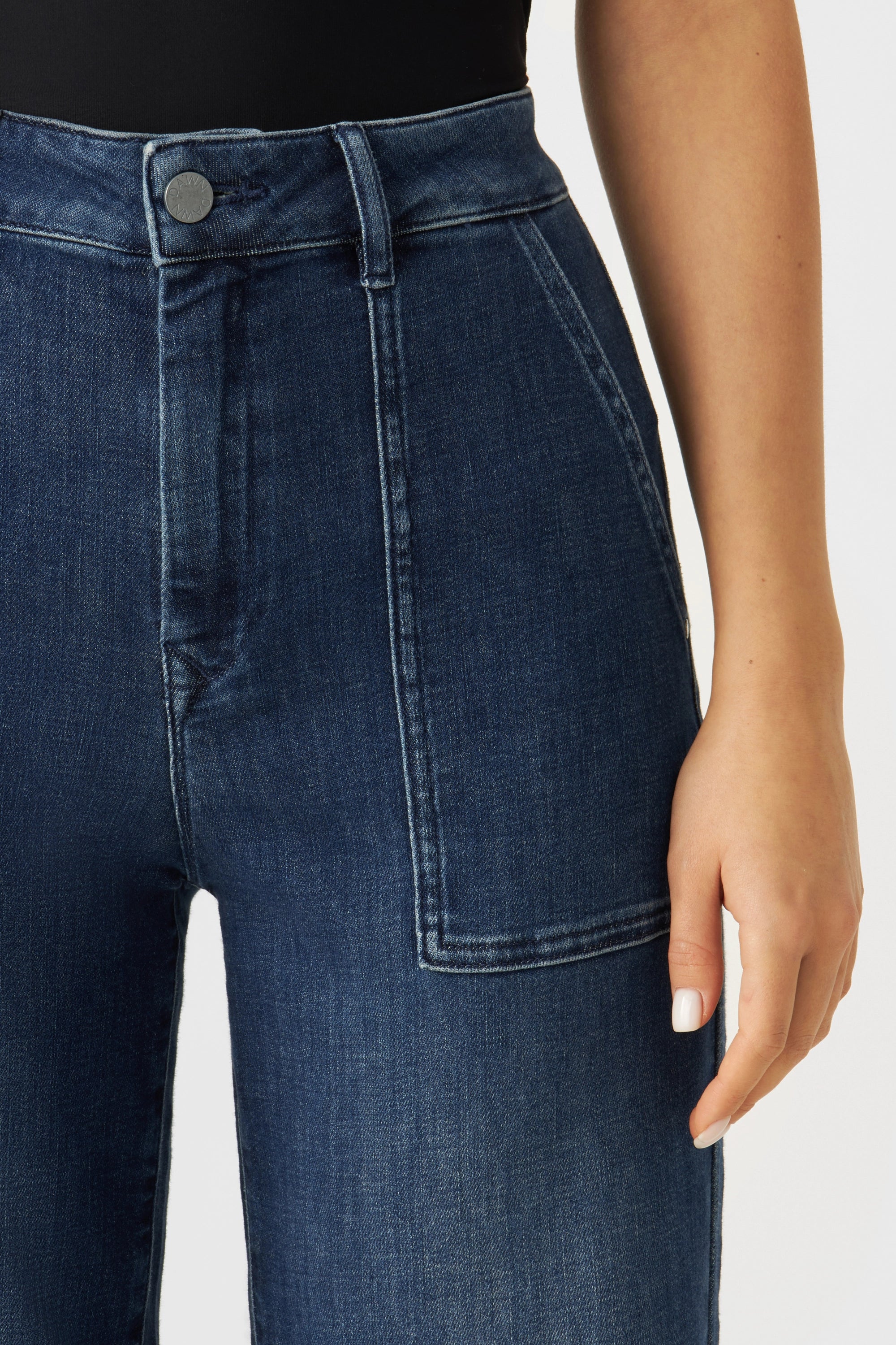 DEW Flared Soft Denim - Worker - Medium Blue
