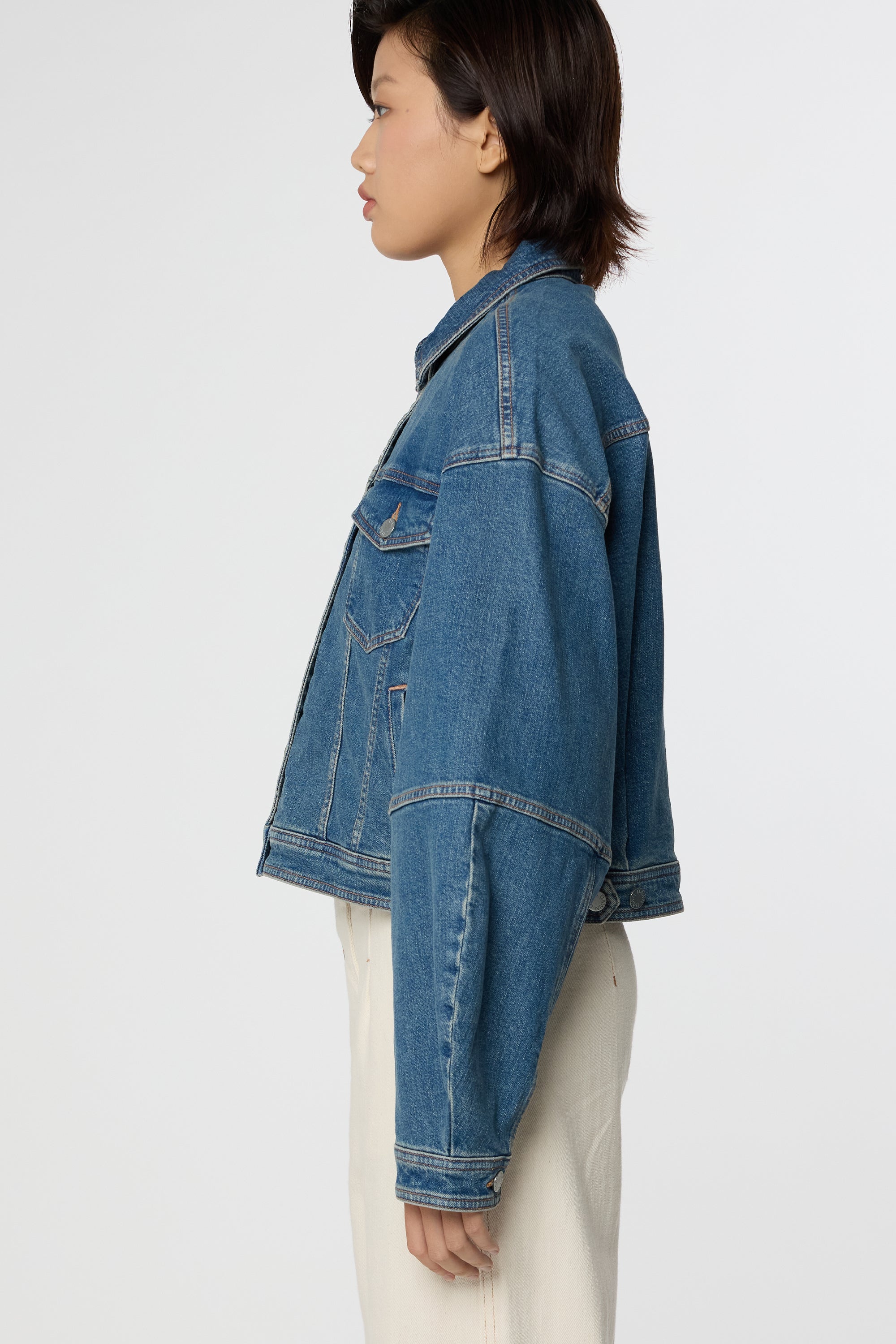 ANNIK ICON Minimal Stretch - Jacket - Vintage Blue