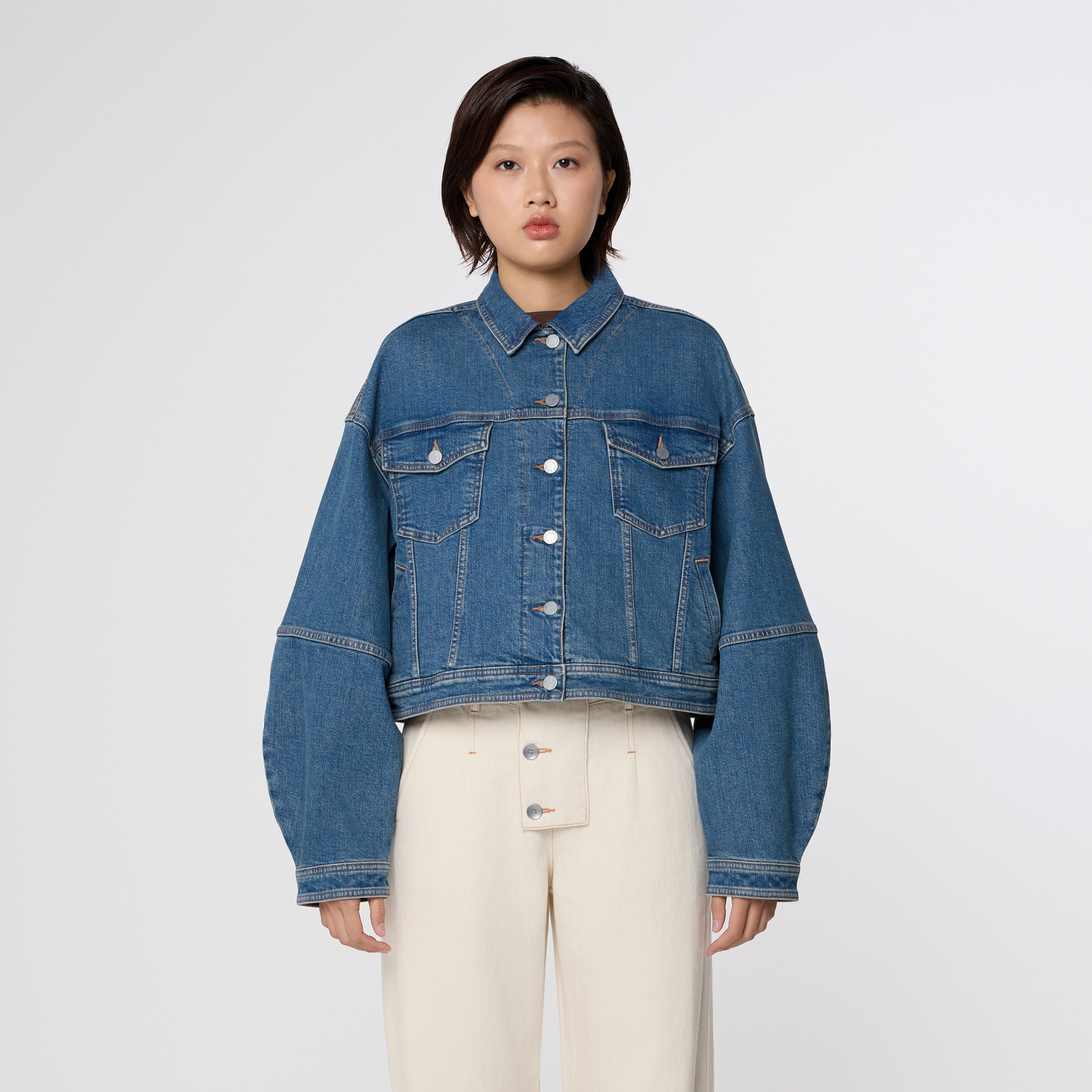 ANNIK ICON Minimal Stretch - Jacket - Vintage Blue