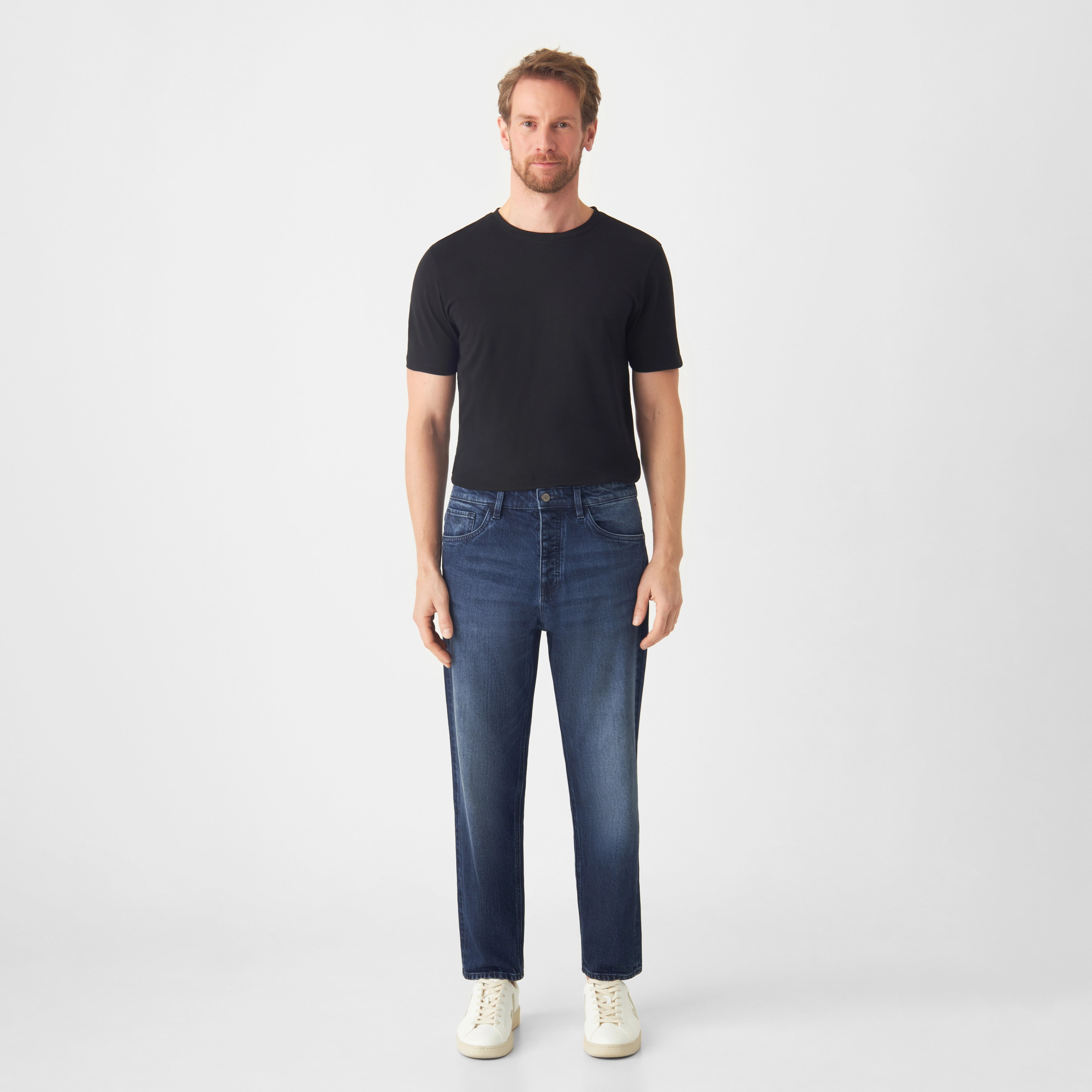 RISE Relaxed Tapered Minimal Stretch - Basic - Dark Blue