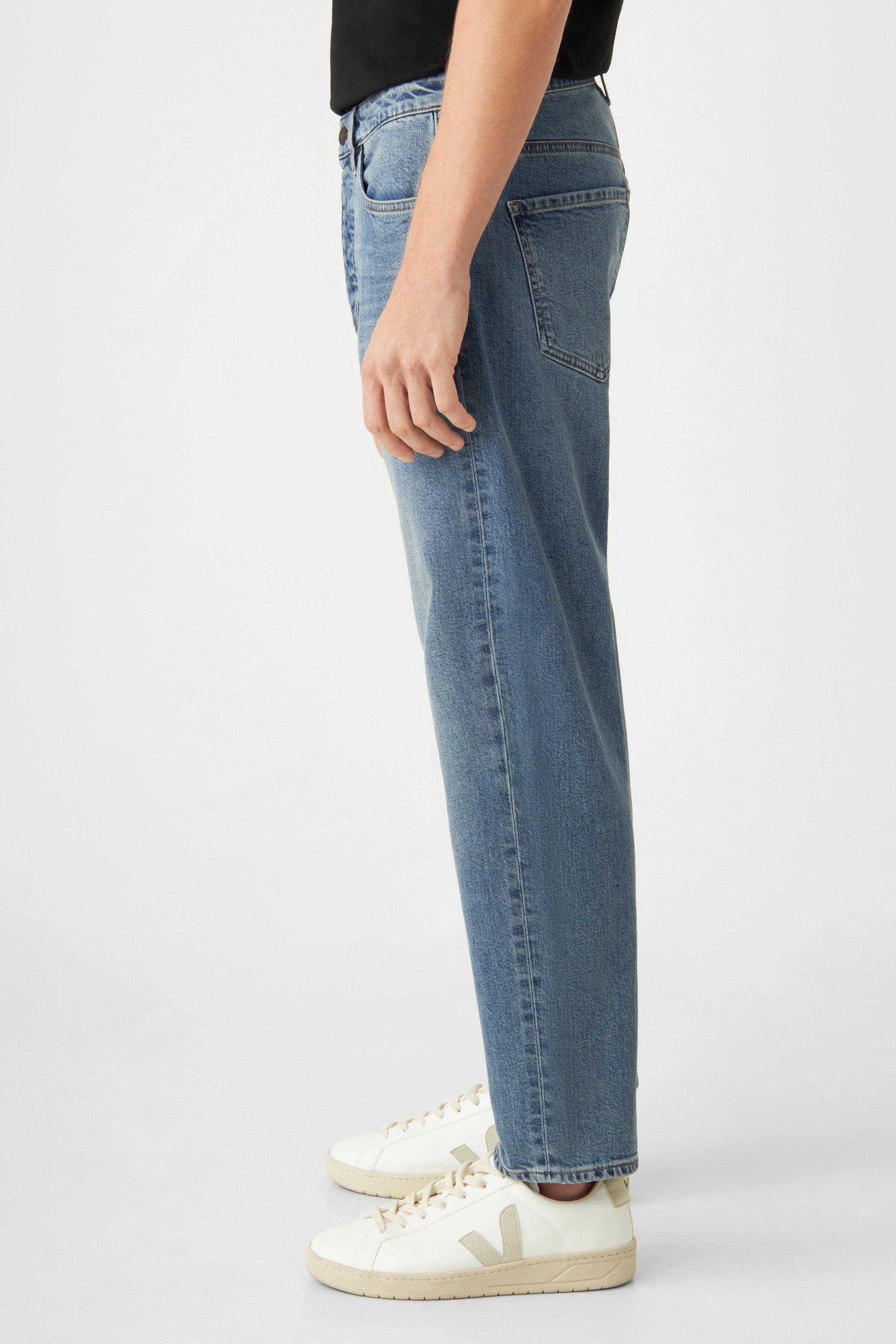RISE Relaxed Tapered Minimal Stretch - Basic - Vintage Blue