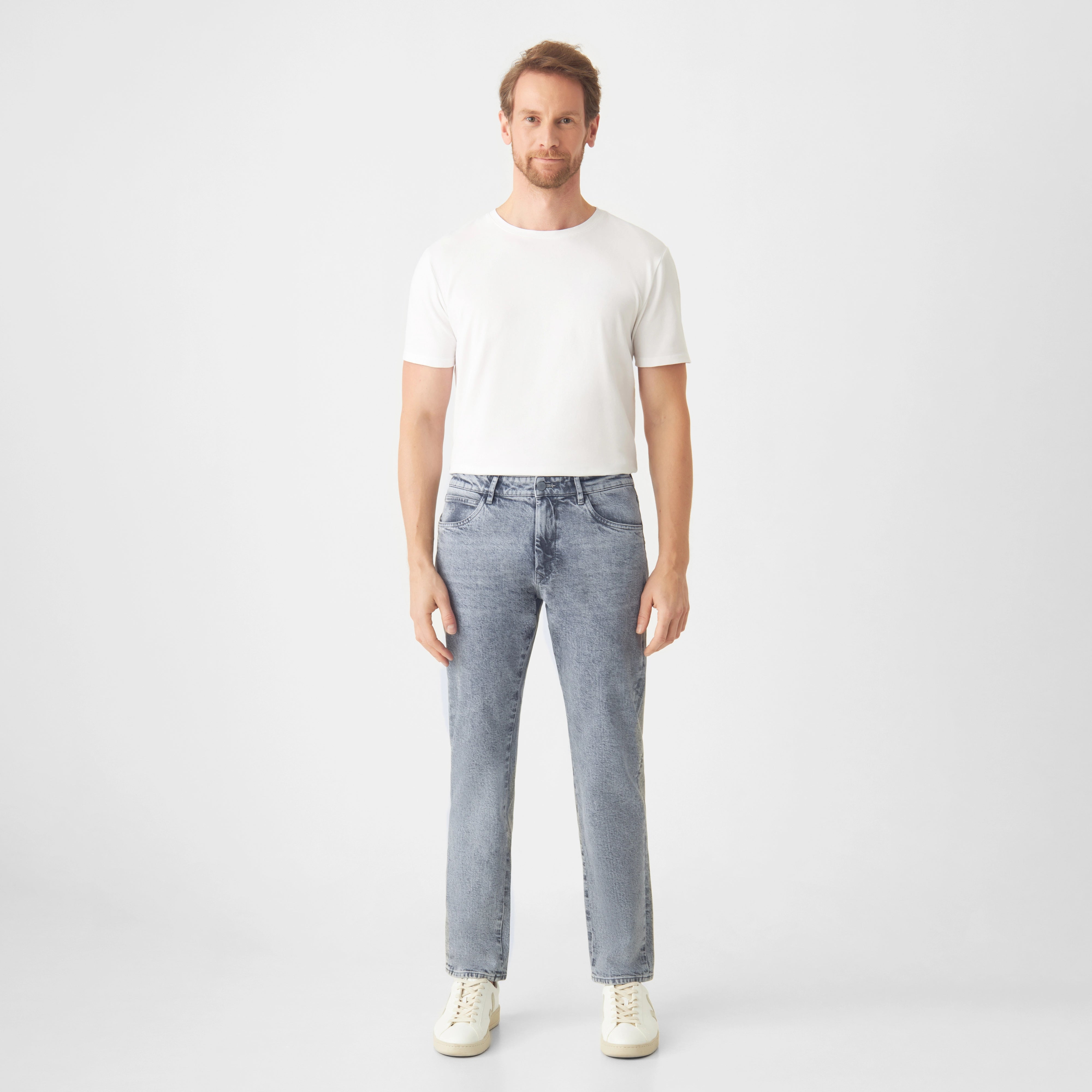 DUSK Regular Straight Minimal Stretch - Classic - Special Light Grey