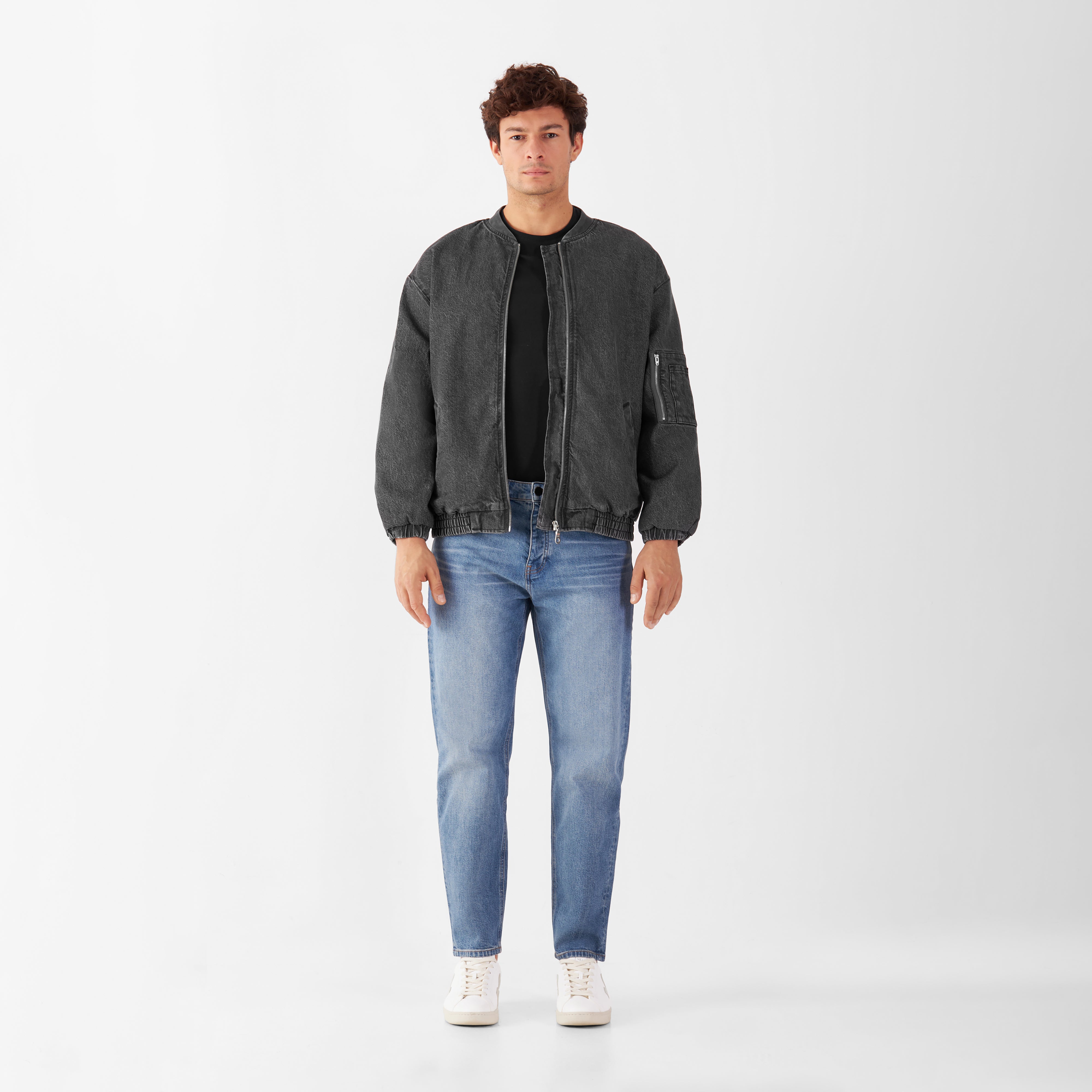 PEACER Denim Jacket - Dark Grey - Men