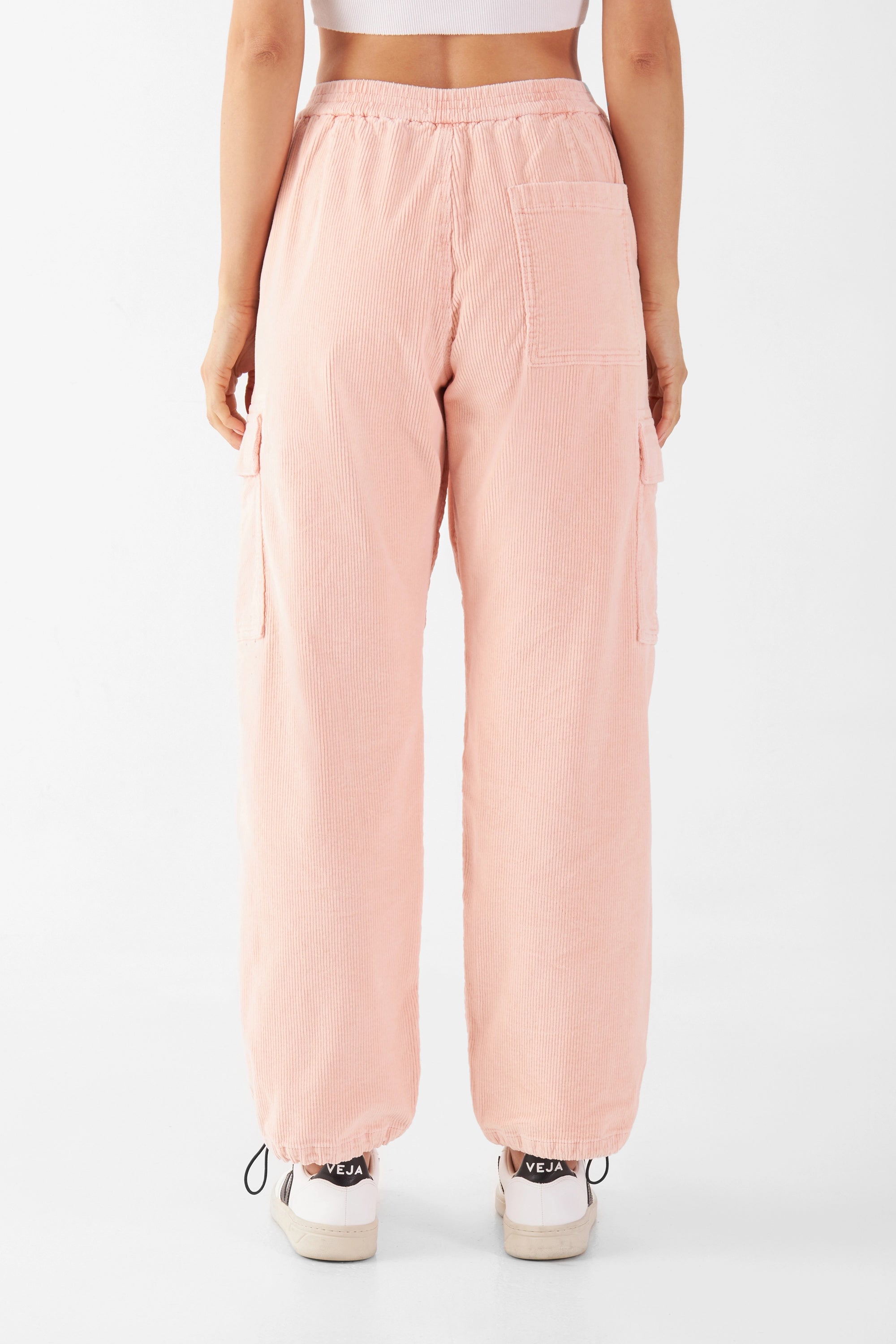 RAY - Mid Waist Spray Pant - Corduroy - Rose