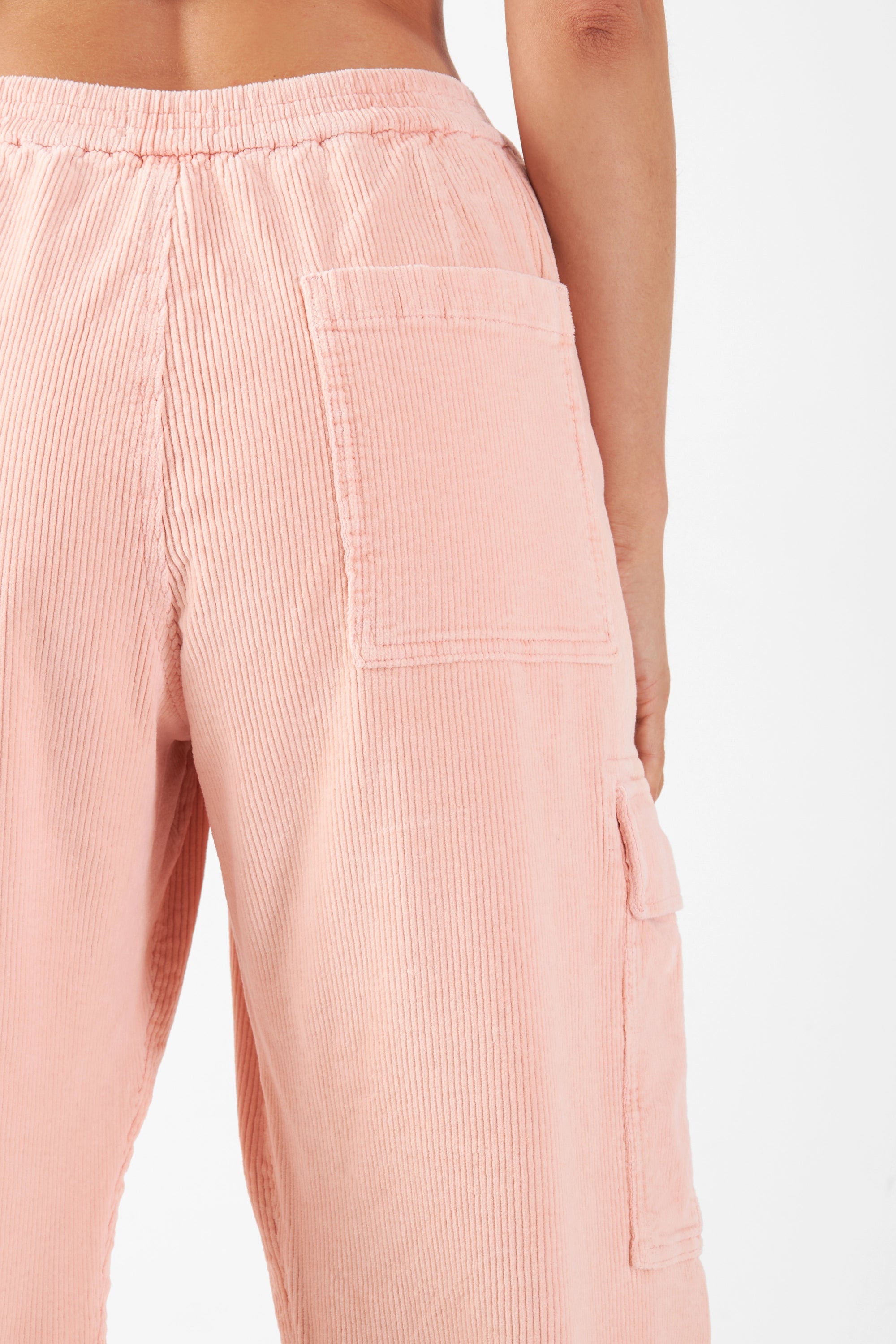 RAY - Mid Waist Spray Pant - Corduroy - Rose