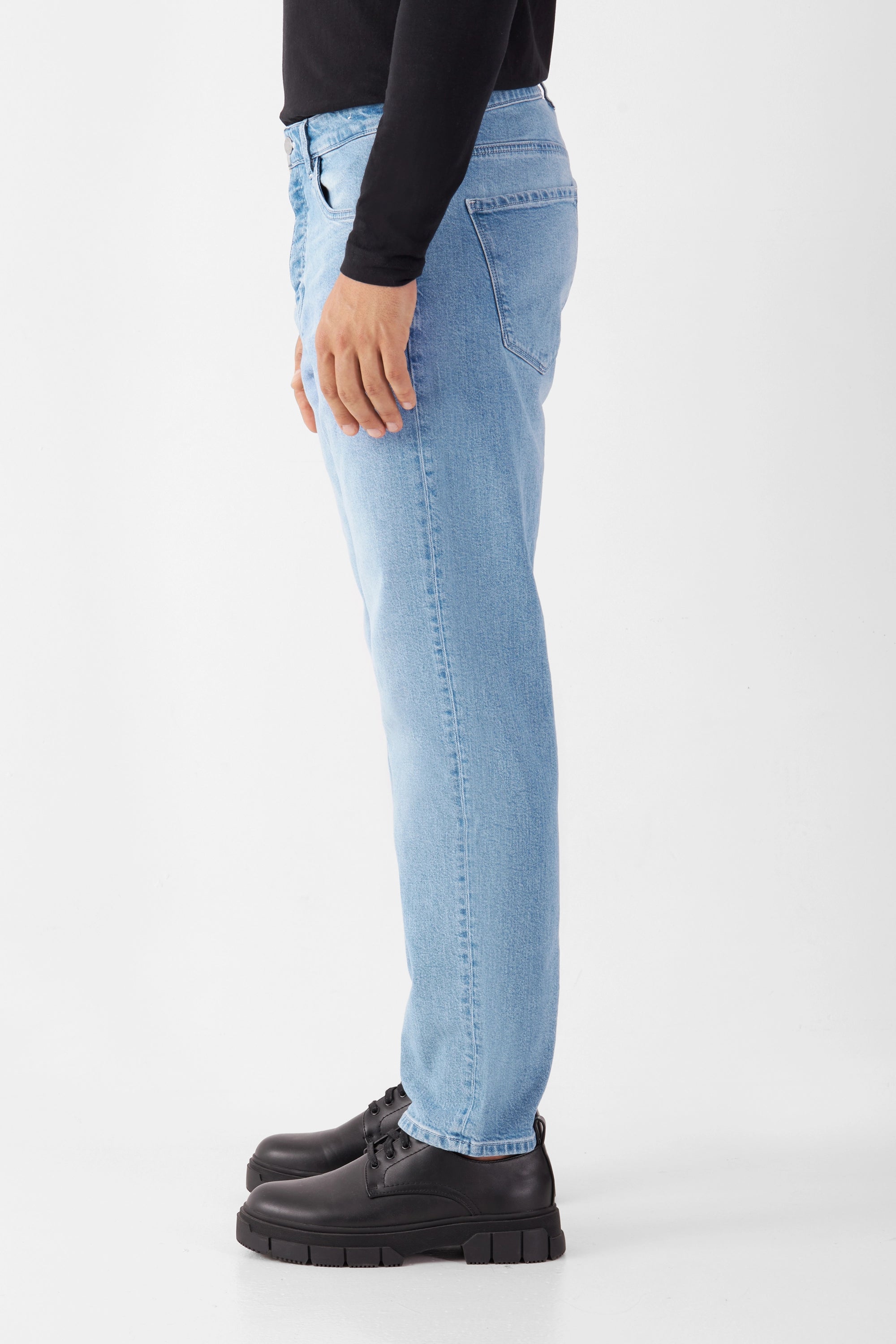 RISE Relaxed Tapered Minimal Stretch - Basic - Bright Blue