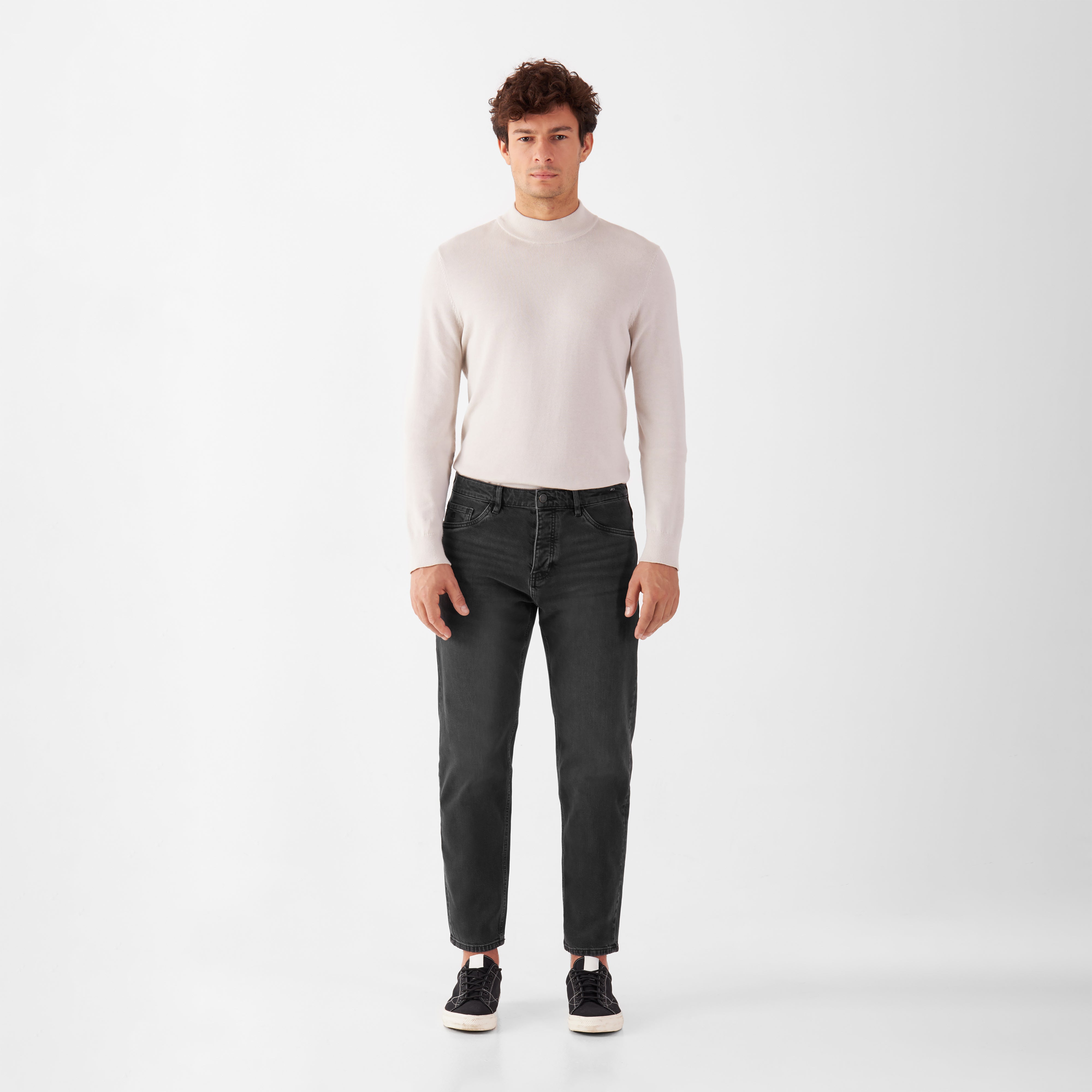 RISE Relaxed Tapered Minimal Stretch - Basic - Black