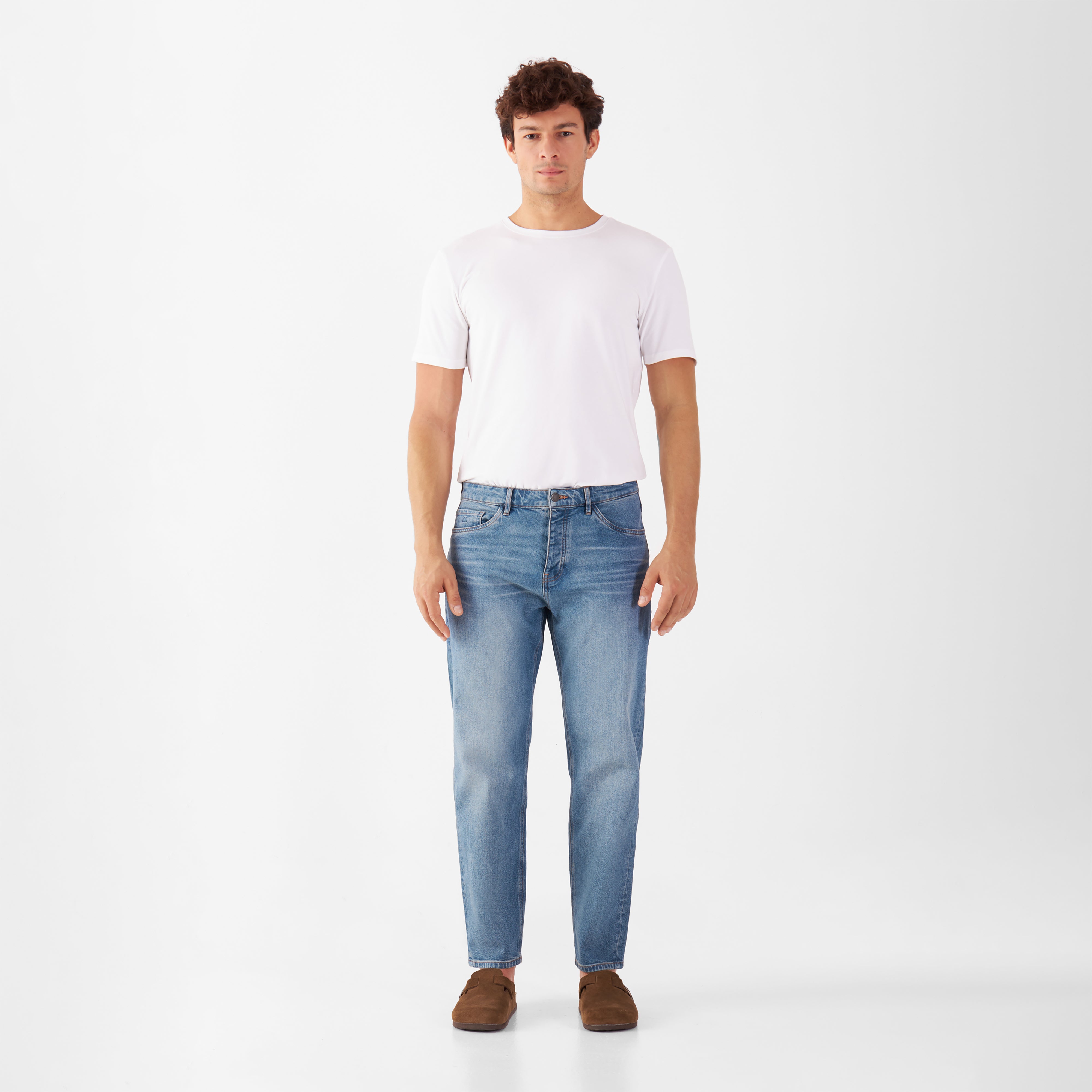 RISE Relaxed Tapered Minimal Stretch - Basic - Vintage Blue