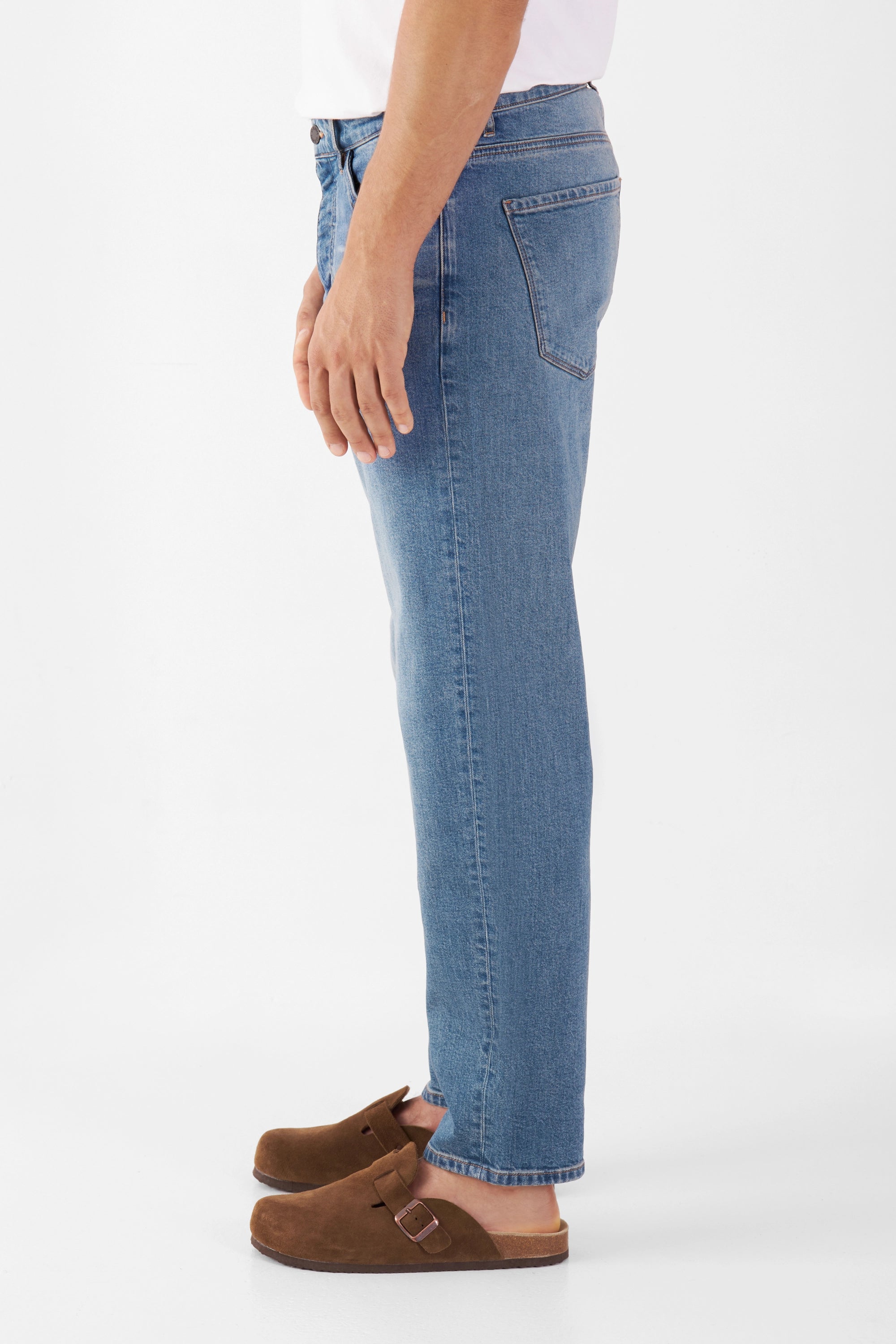 RISE Relaxed Tapered Minimal Stretch - Basic - Vintage Blue