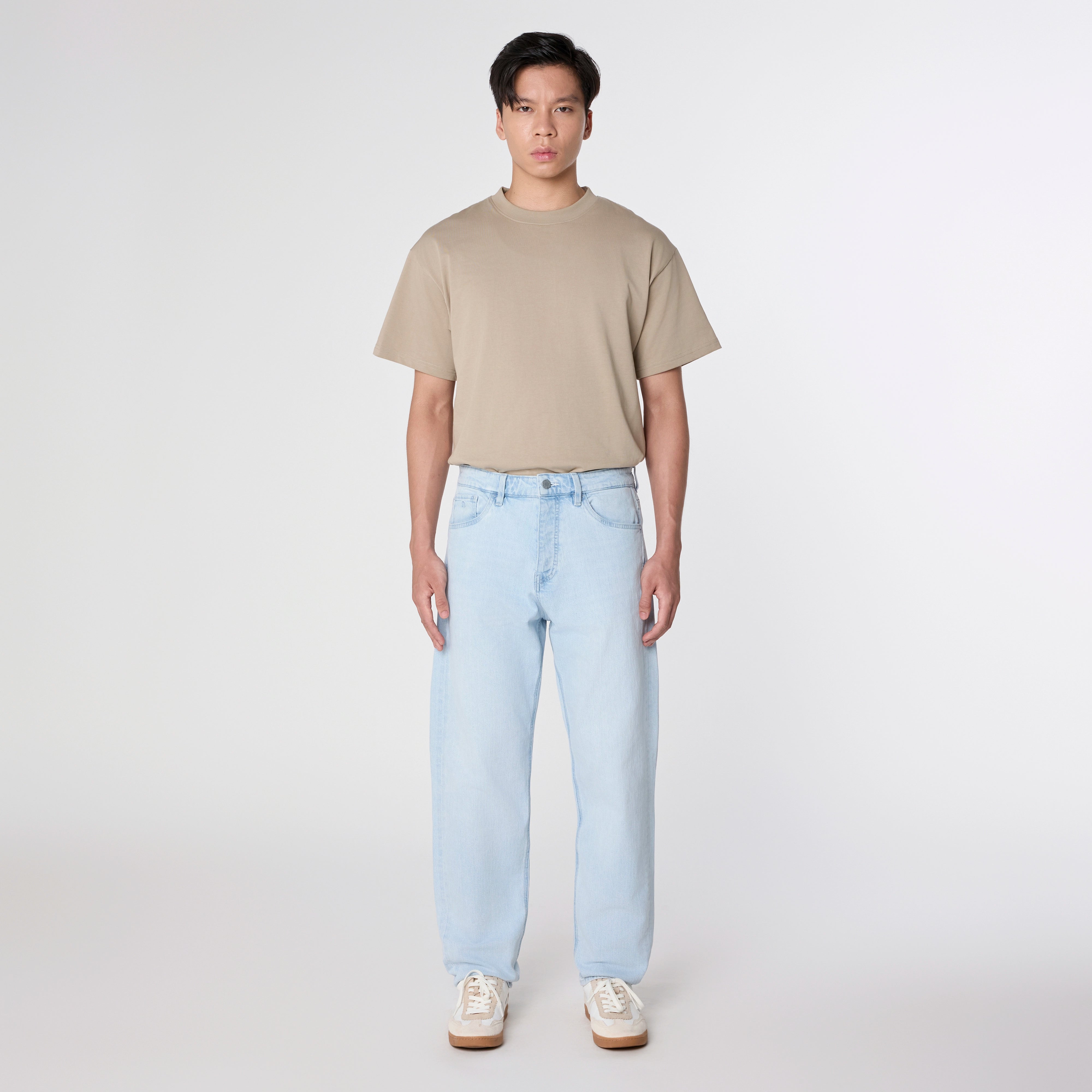 RISE Relaxed Tapered Minimal Stretch - Basic - Ice Blue