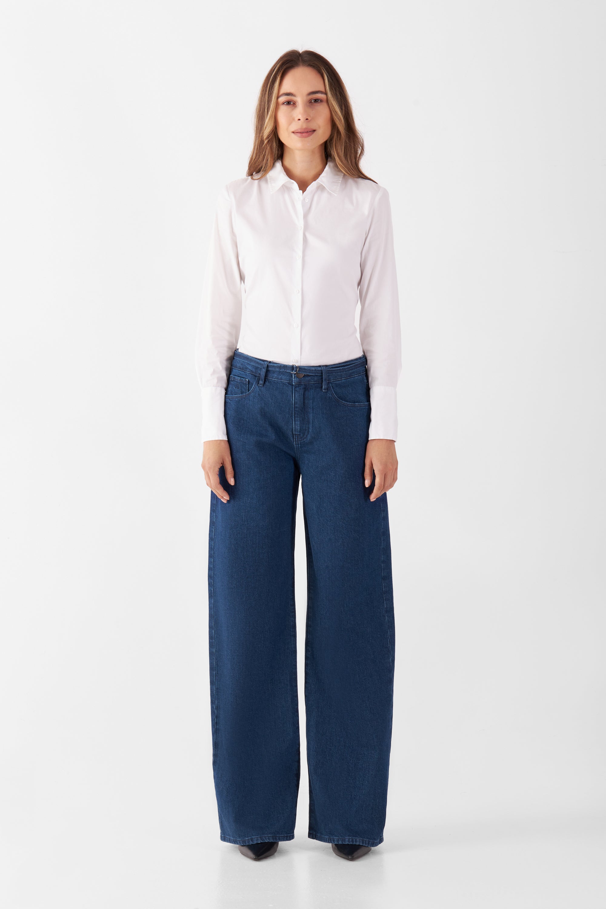 SUNNY Wide Leg Minimal Stretch - Classic - Dark Blue