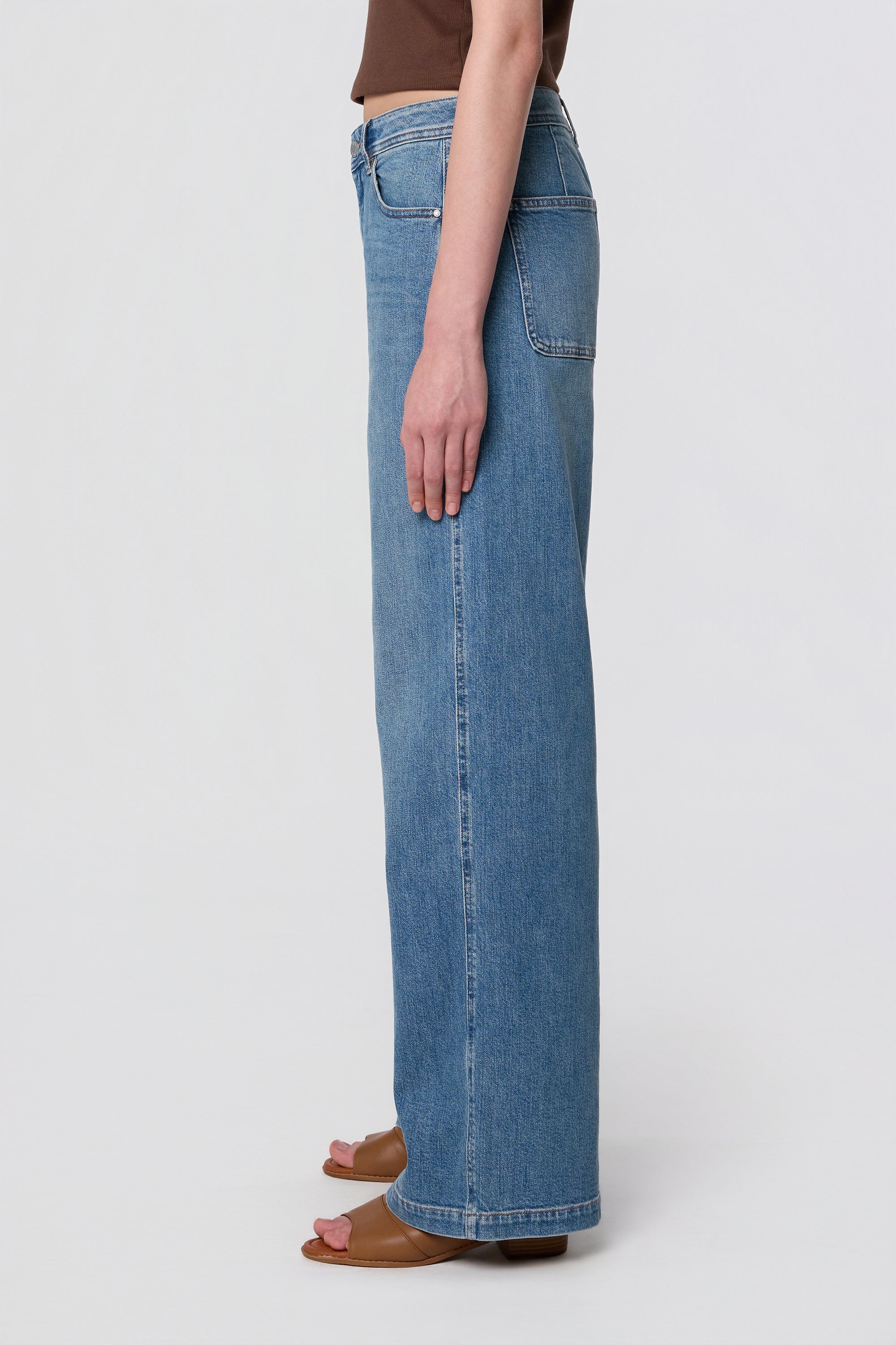 SUNNY Wide Leg Minimal Stretch - Classic - Vintage Blue