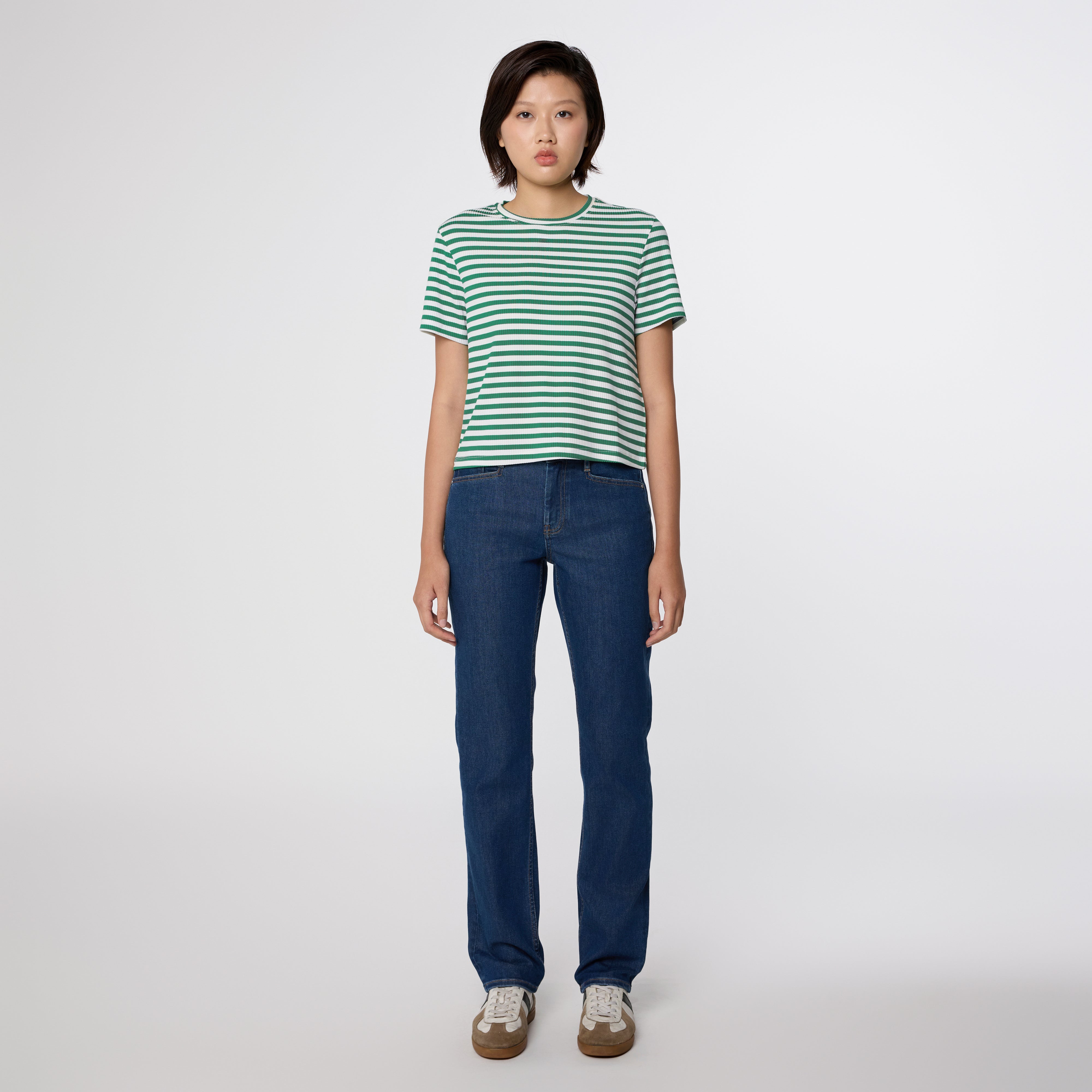SUNSET Regular Slim Soft Tencel - Basic - Dark Blue