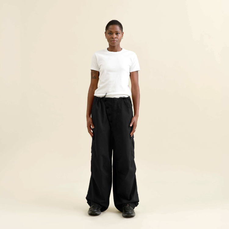 MAY MAY - Baggy Cargo Pants - Black