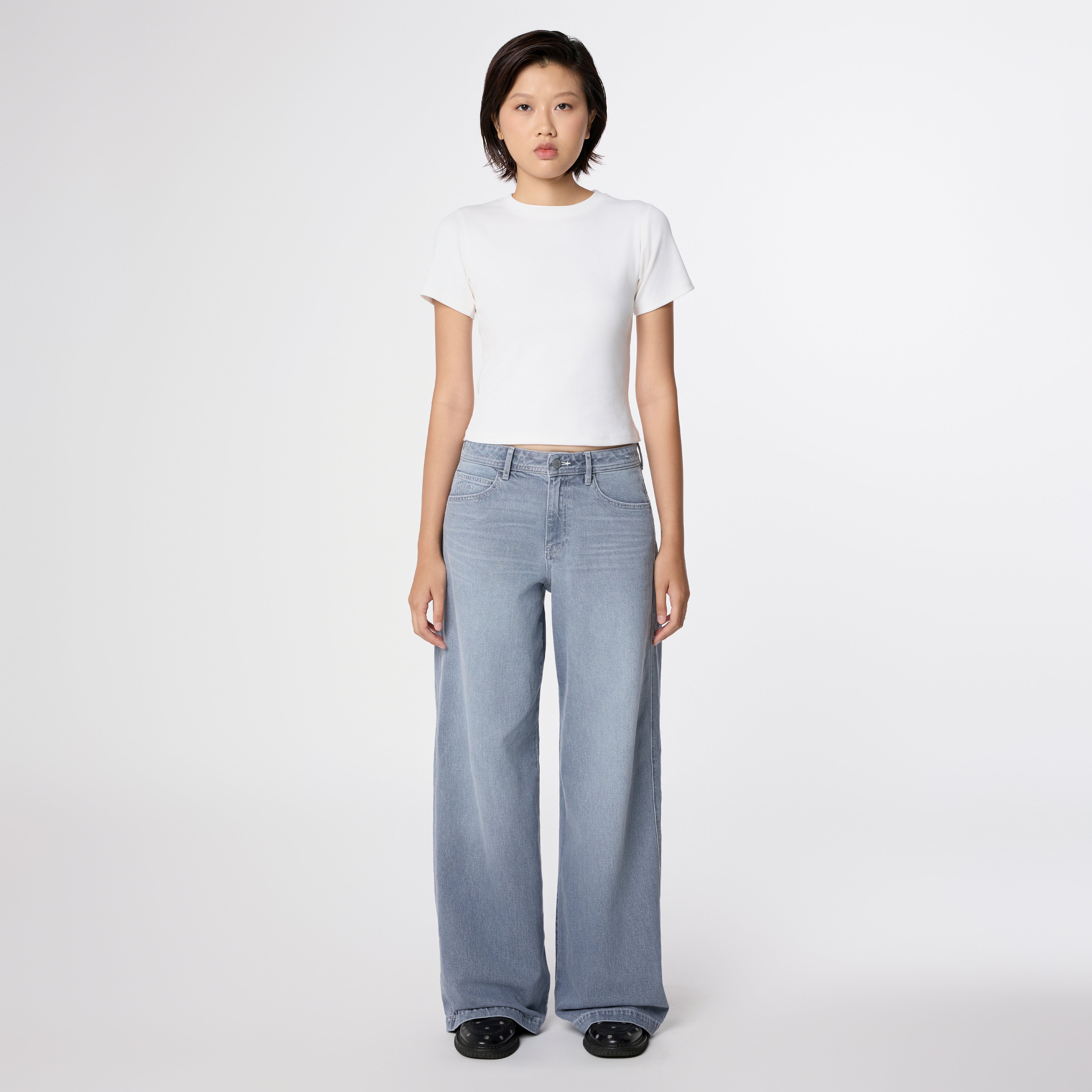 SUNNY Wide Leg Minimal Stretch - Classic - Slate Grey