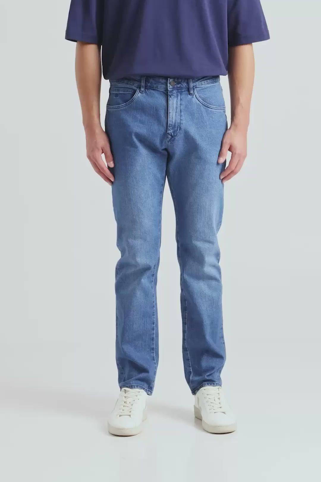 DUSK Regular Straight Minimal Stretch - Classic - Medium Blue